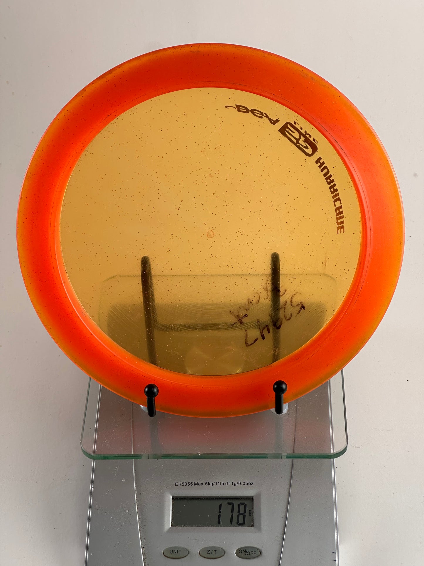 DGA SP Line Sparkle Hurricane Distance Driver (177g) Orange/Yellow