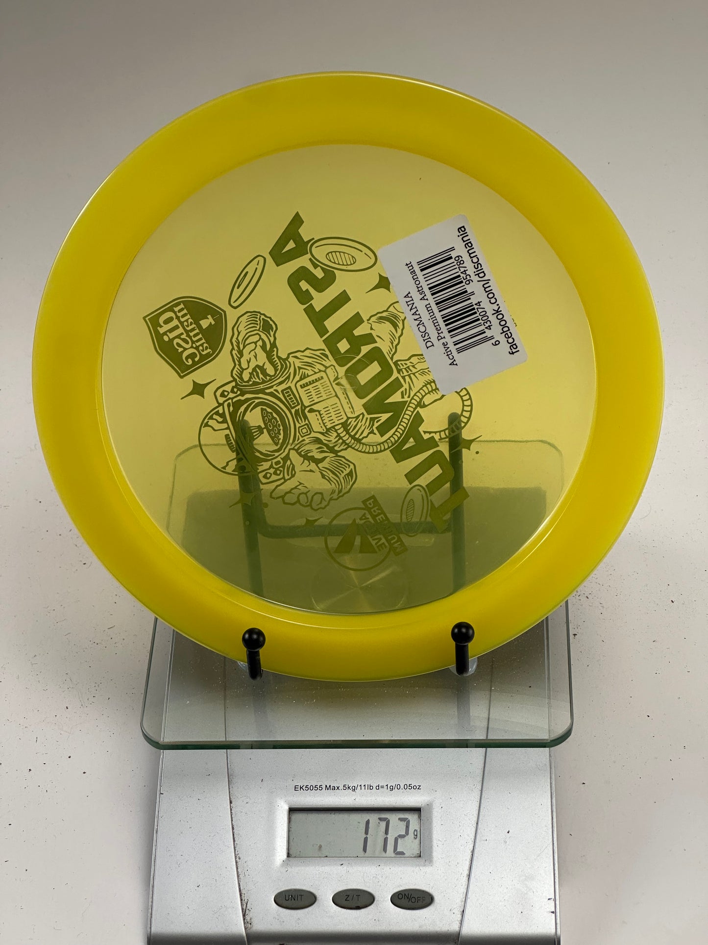 Discmania Active Premium Astronaut distance driver transparent yellow Active Premium plastic