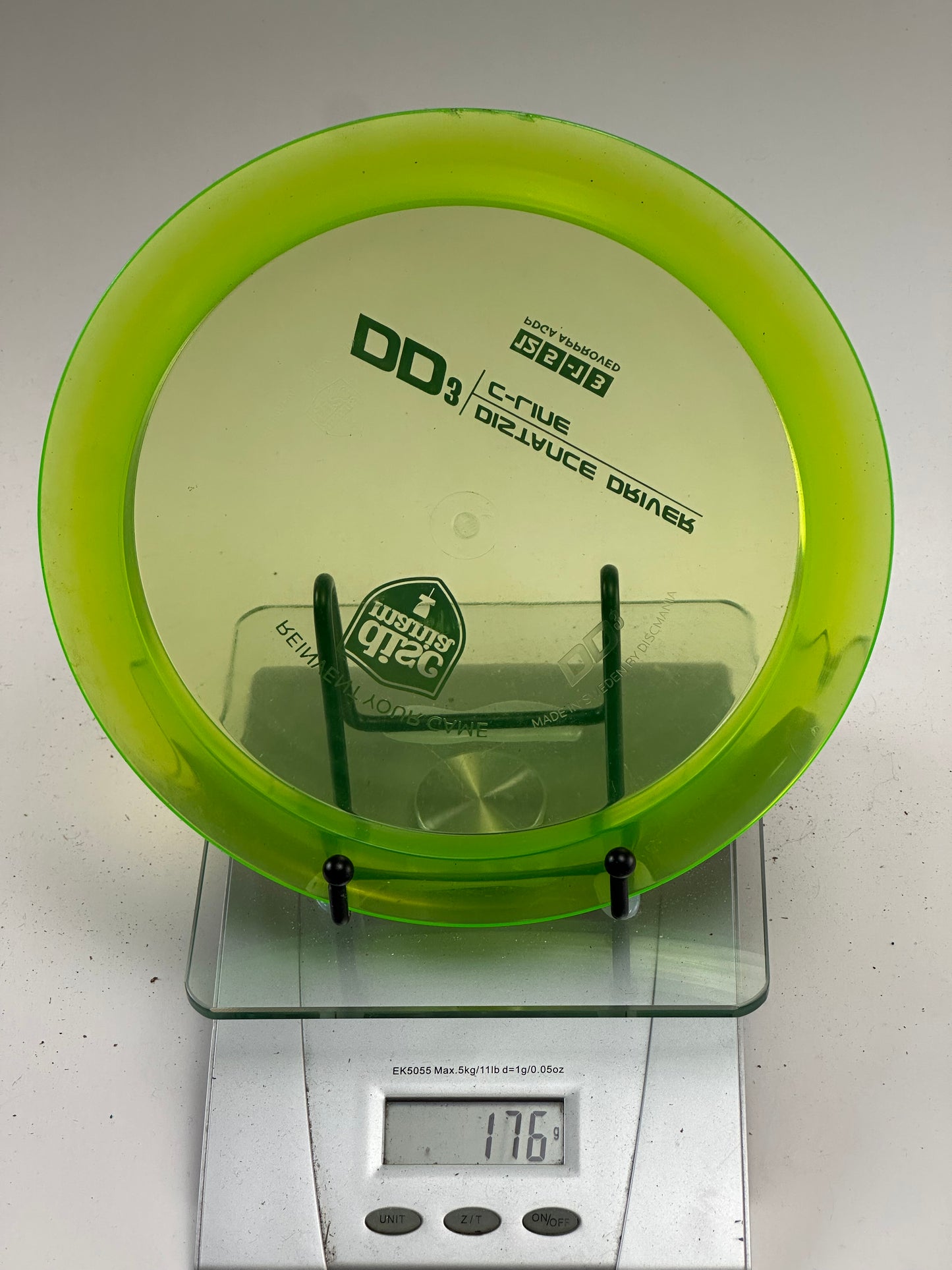 Discmania DD3 C-Line Distance Driver (Transparent Yellow-Green)