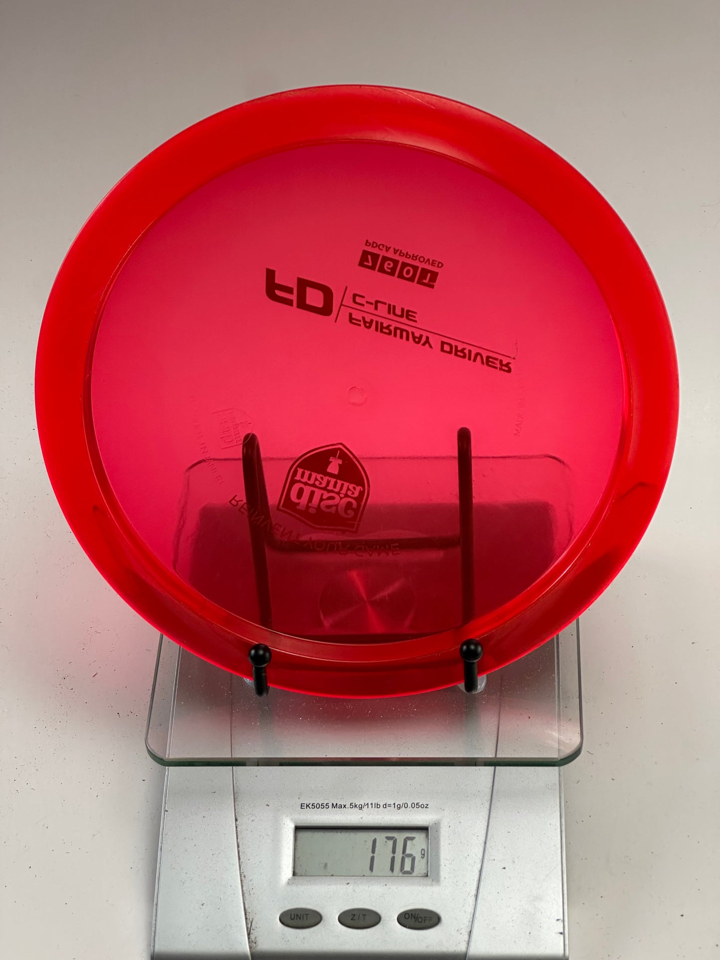 Discmania C-Line FD Fairway Driver – Transparent Red, Shield Stamp
