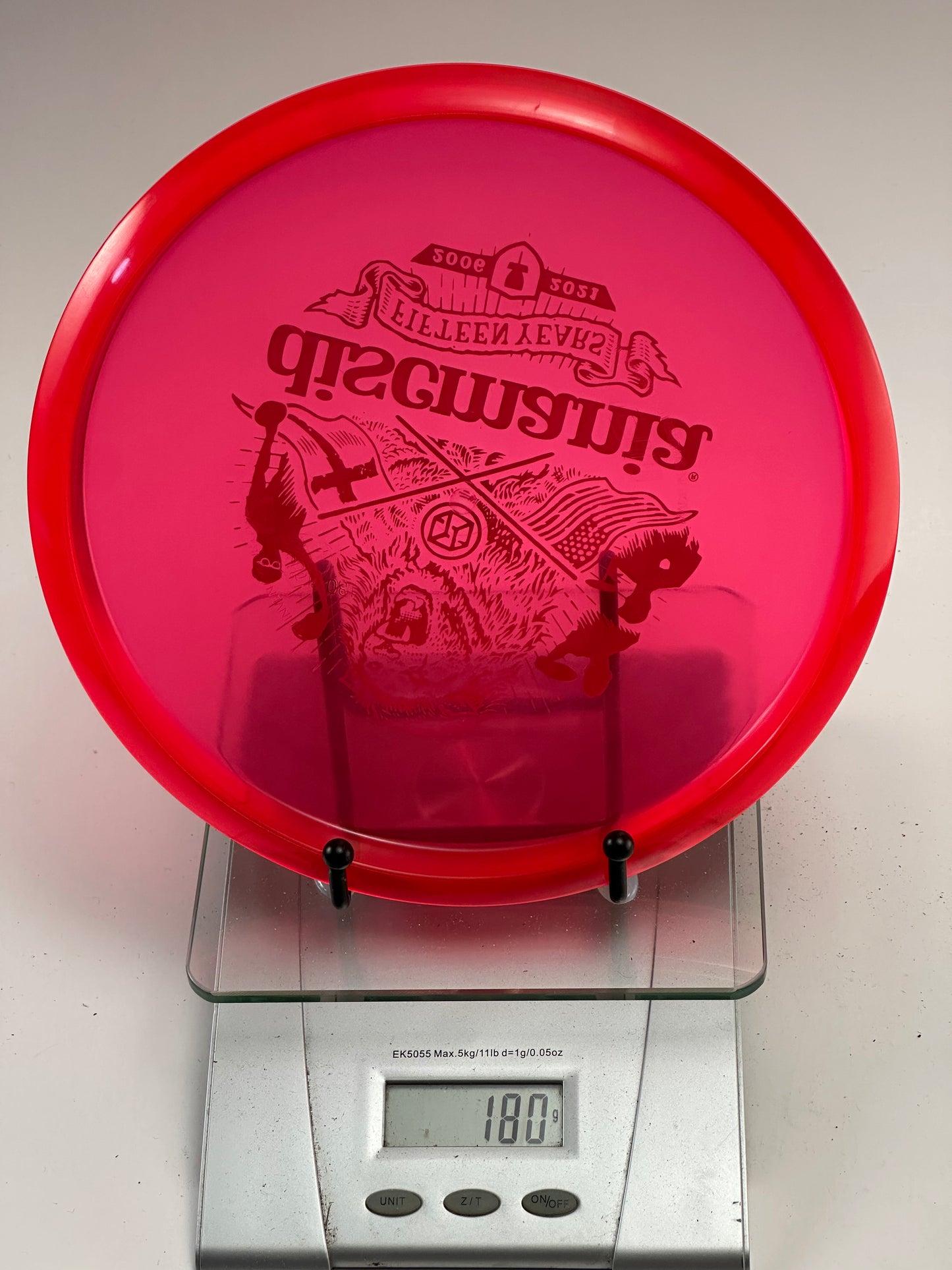 Discmania MD1 C-Line 15 Year Anniversary (2006–2021) - Transparent Red