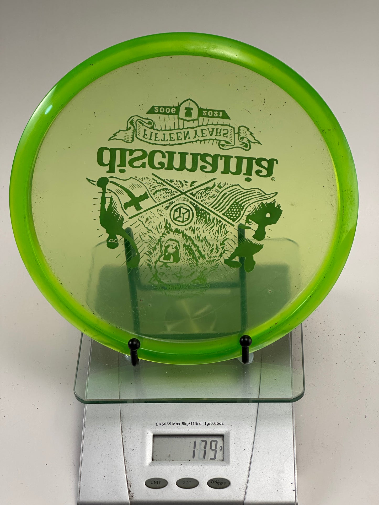 Discmania MD1 C-Line 15 Year Anniversary (Transparent Green) 179g