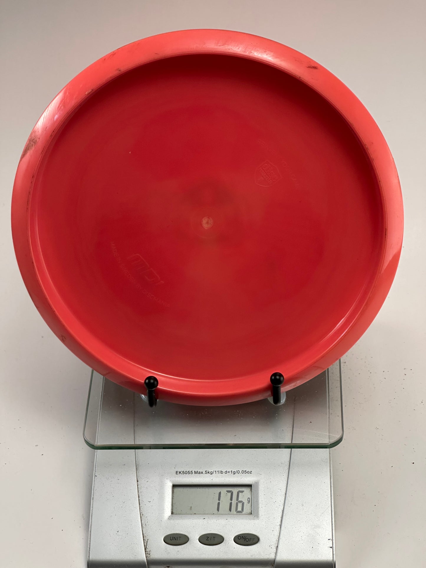 Discmania C-Line MD1 Midrange - Red with Winged Shield Stamp