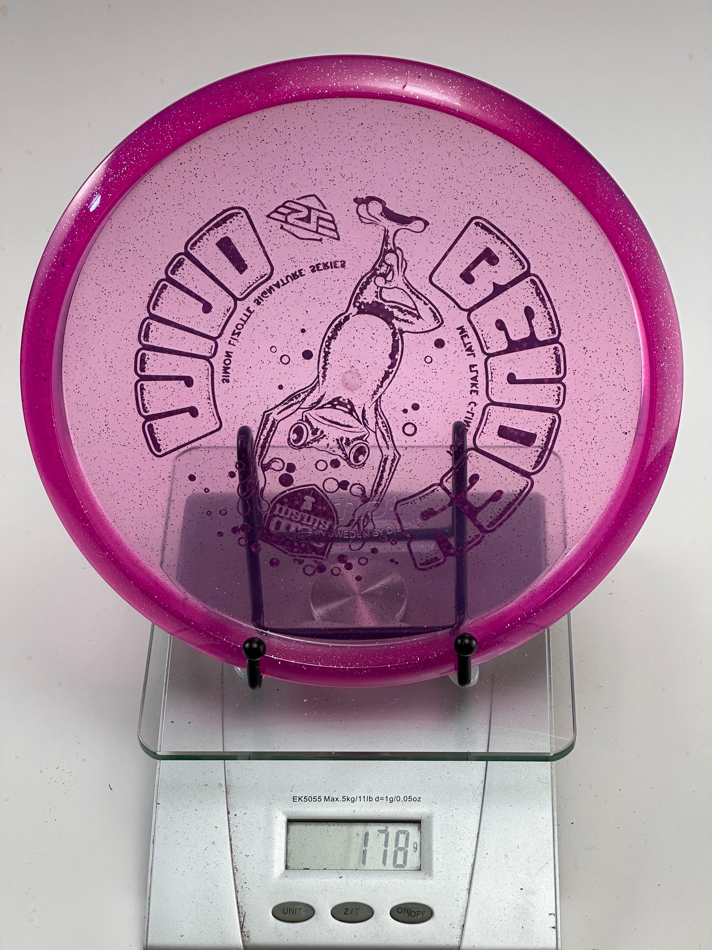 Discmania MD1 C-Line Metal Flake Midrange (Pink) | Frog Stamp