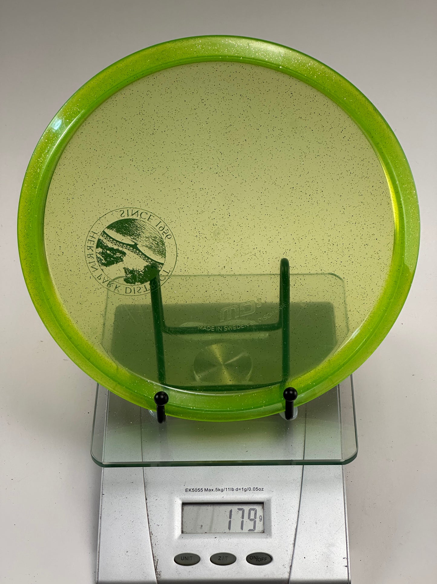 Discmania MD3 C-Line Sparkle Midrange, Translucent Green (Herrin Park District)