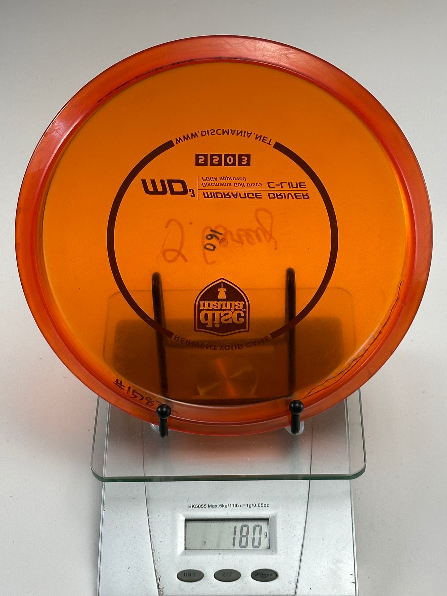 Discmania C-Line MD3 Midrange, Translucent Orange, Shield Stamp, 180g