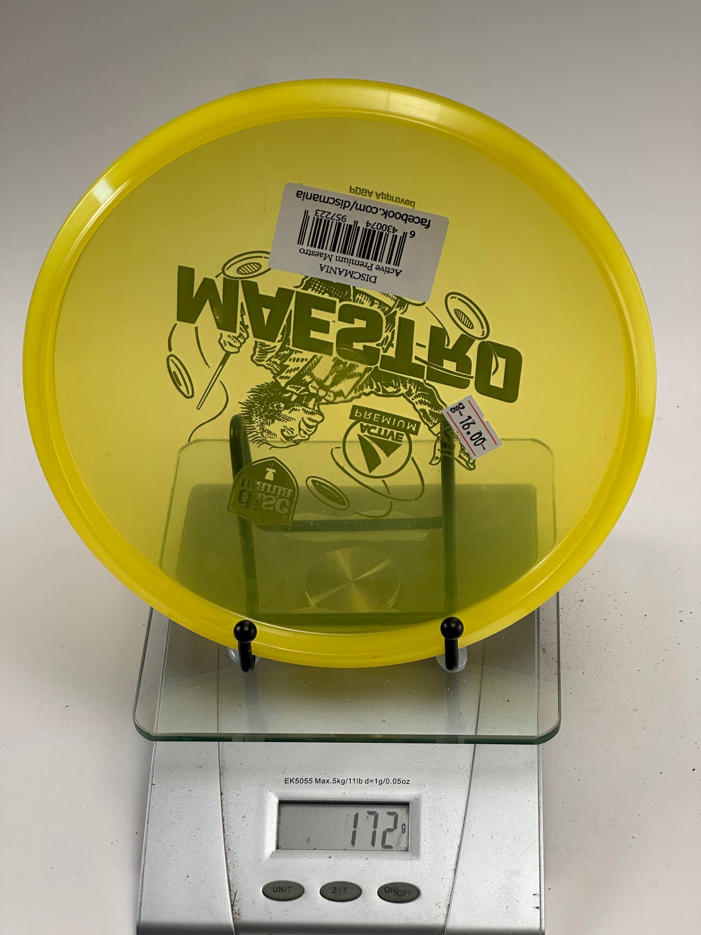 Discmania Maestro Active Premium Midrange (172g, Yellow)