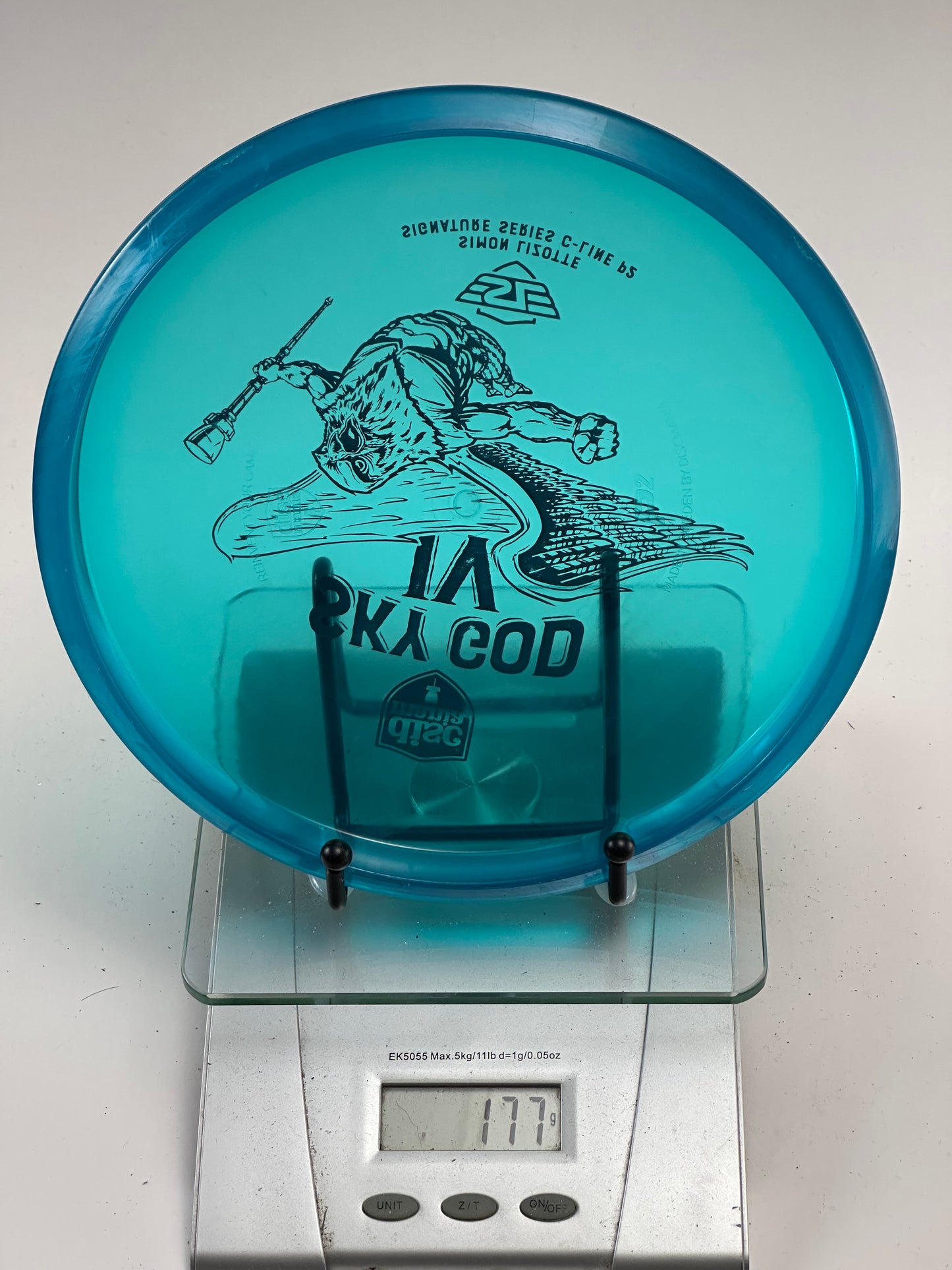 Discmania Sky God IV P2 C-Line (Simon Lizotte) – Transparent Blue