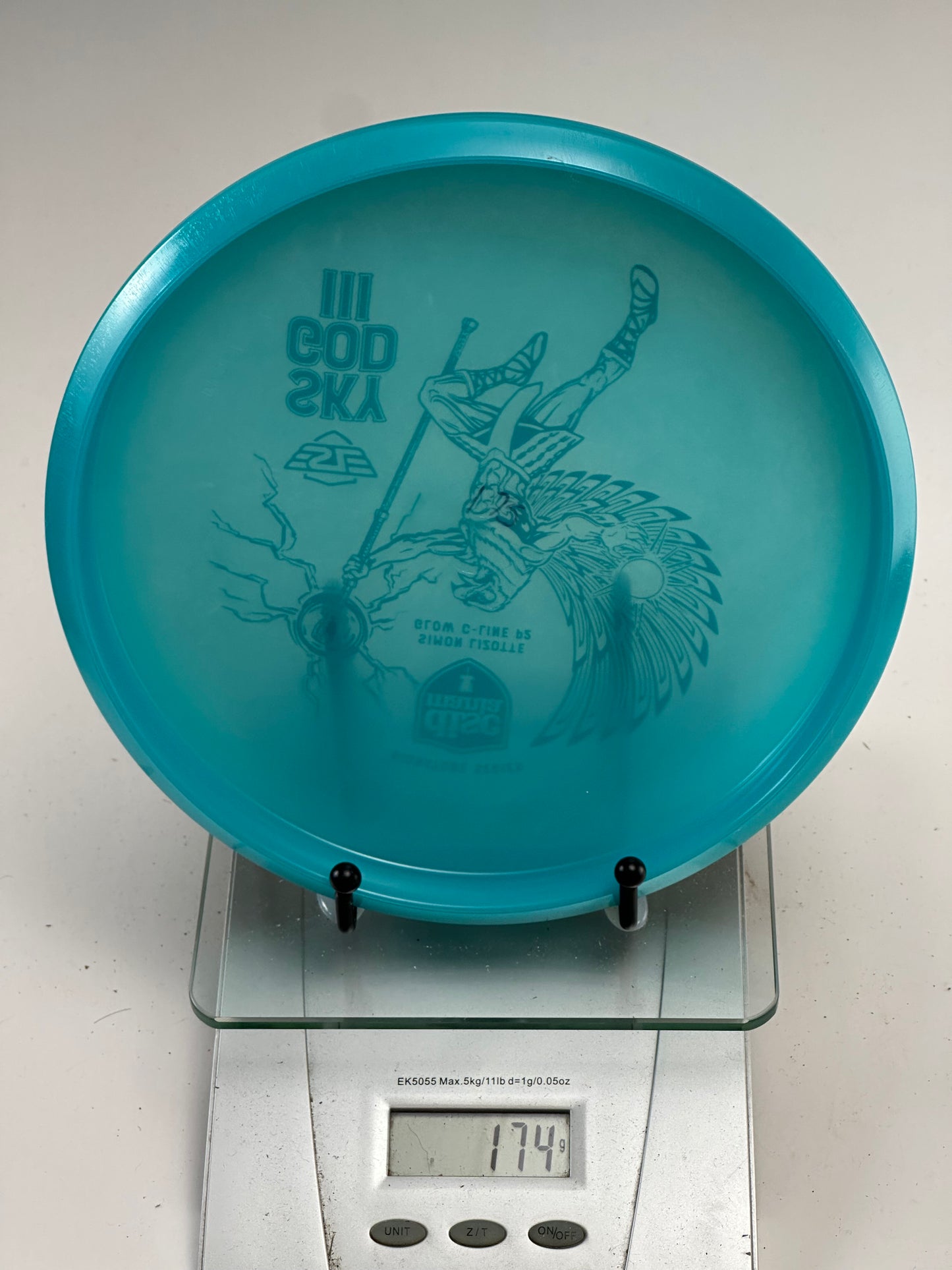 Discmania Sky God III P2 Glow C-Line Putter (Simon Lizotte) - Blue