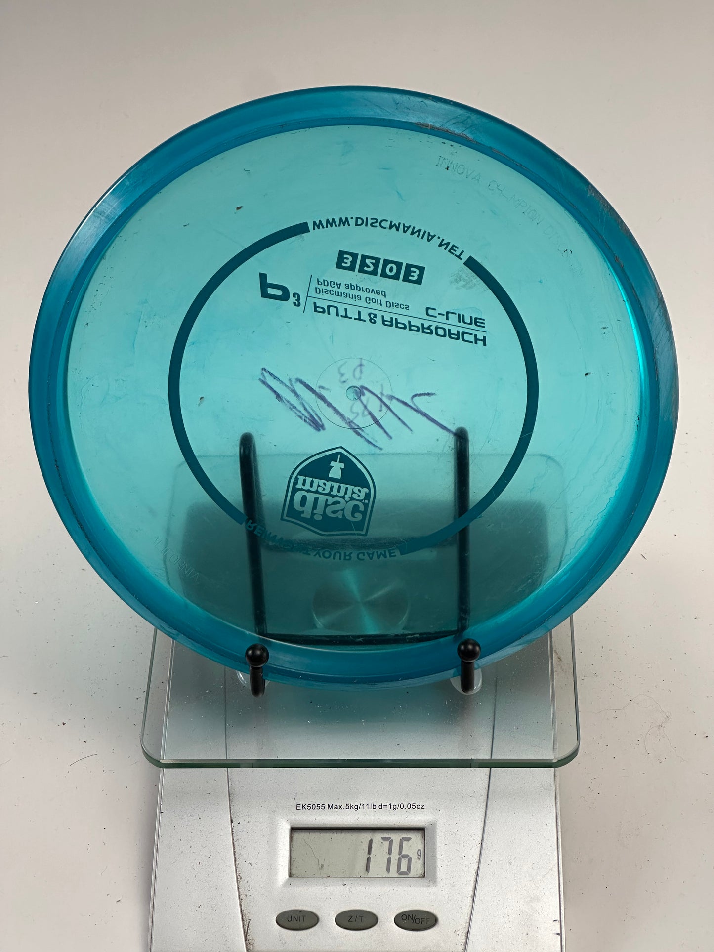 Discmania P3 C-Line Putt & Approach Disc – Transparent Aqua Blue