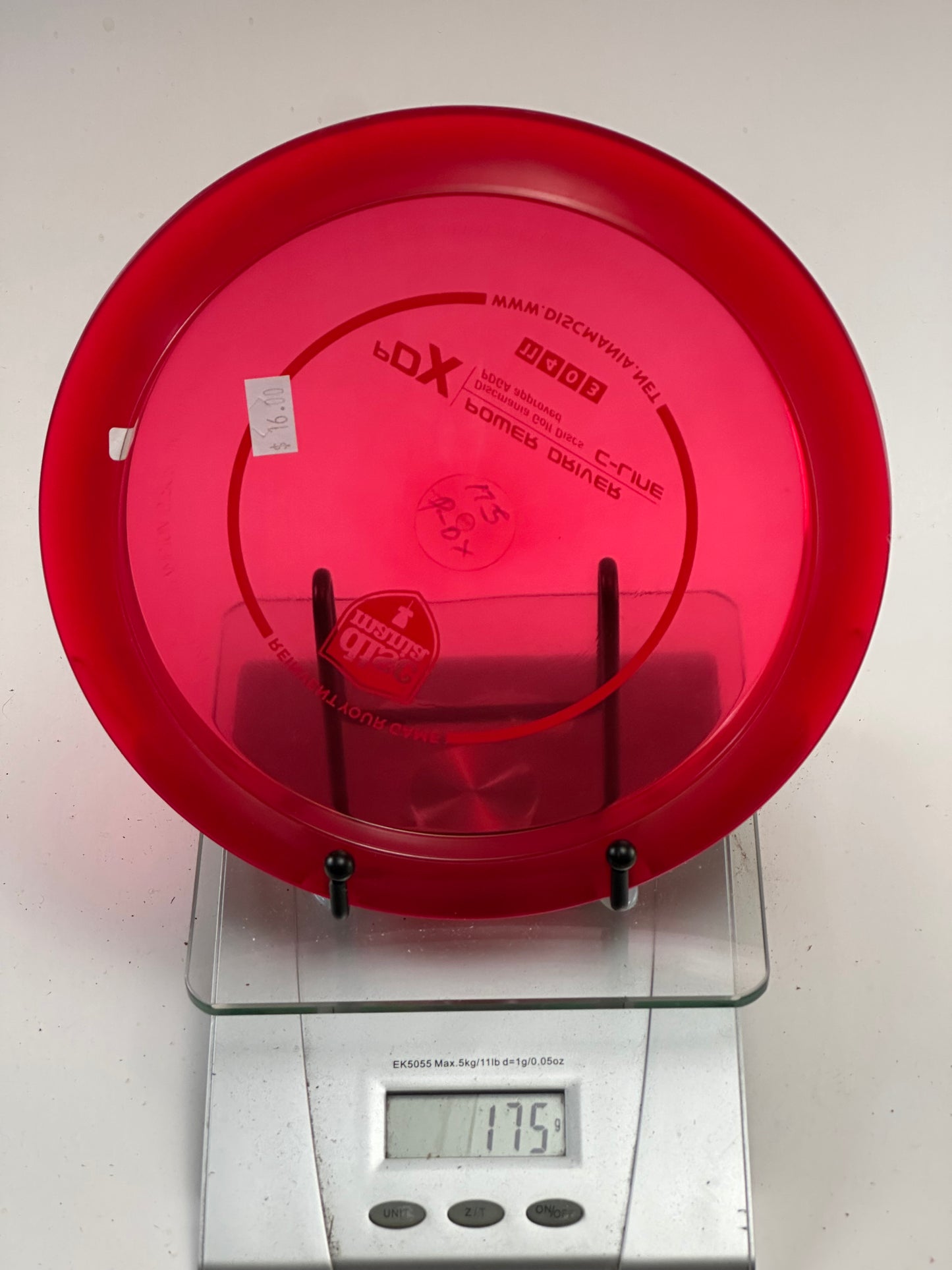 Discmania PDX C-Line Transparent Red Distance Driver (Gold Stamp)