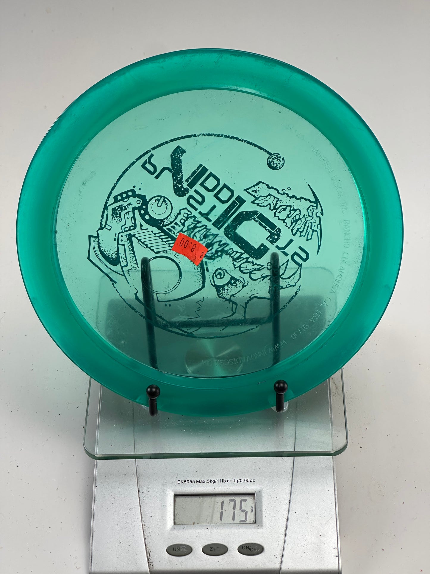 Discmania PDX C-Line – Transparent Aqua – Plastic Addicts Stamp