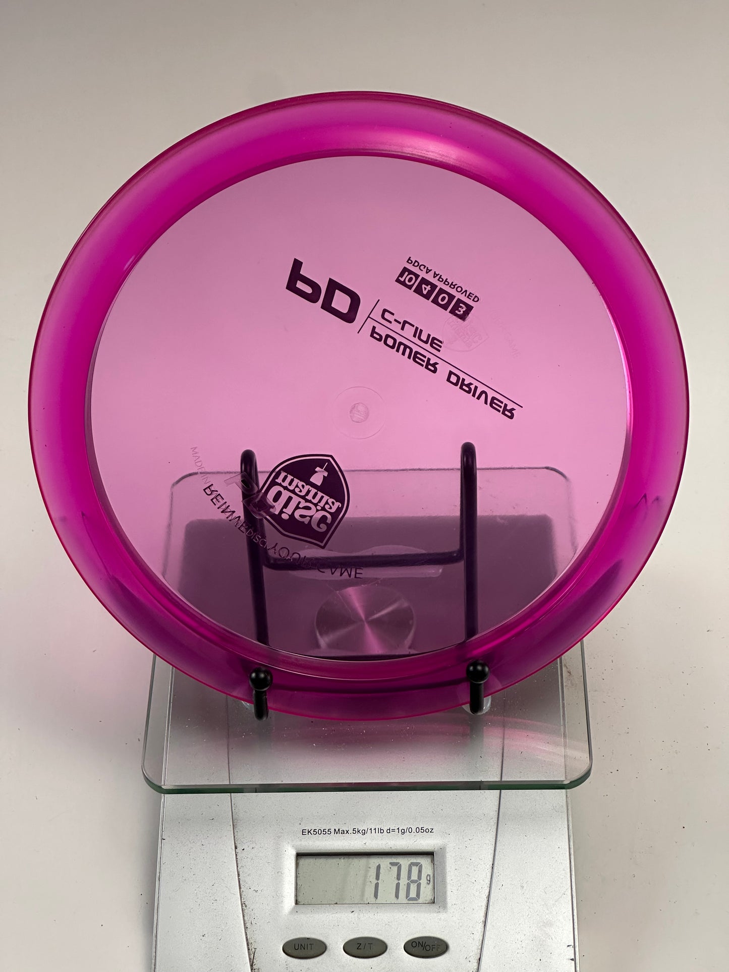 Discmania C-Line PD Power Driver – Transparent Pink (Used)