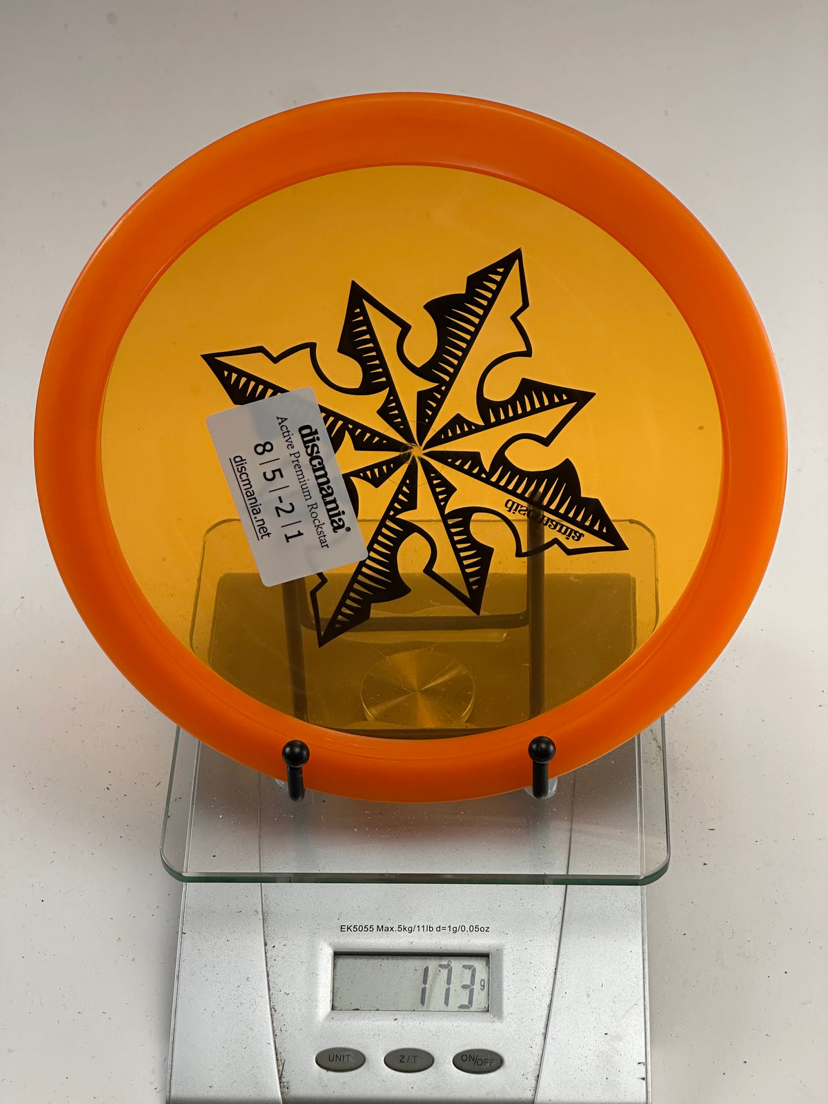 Discmania Active Premium Rockstar – Yellow w/ Orange Rim, Compass Stamp