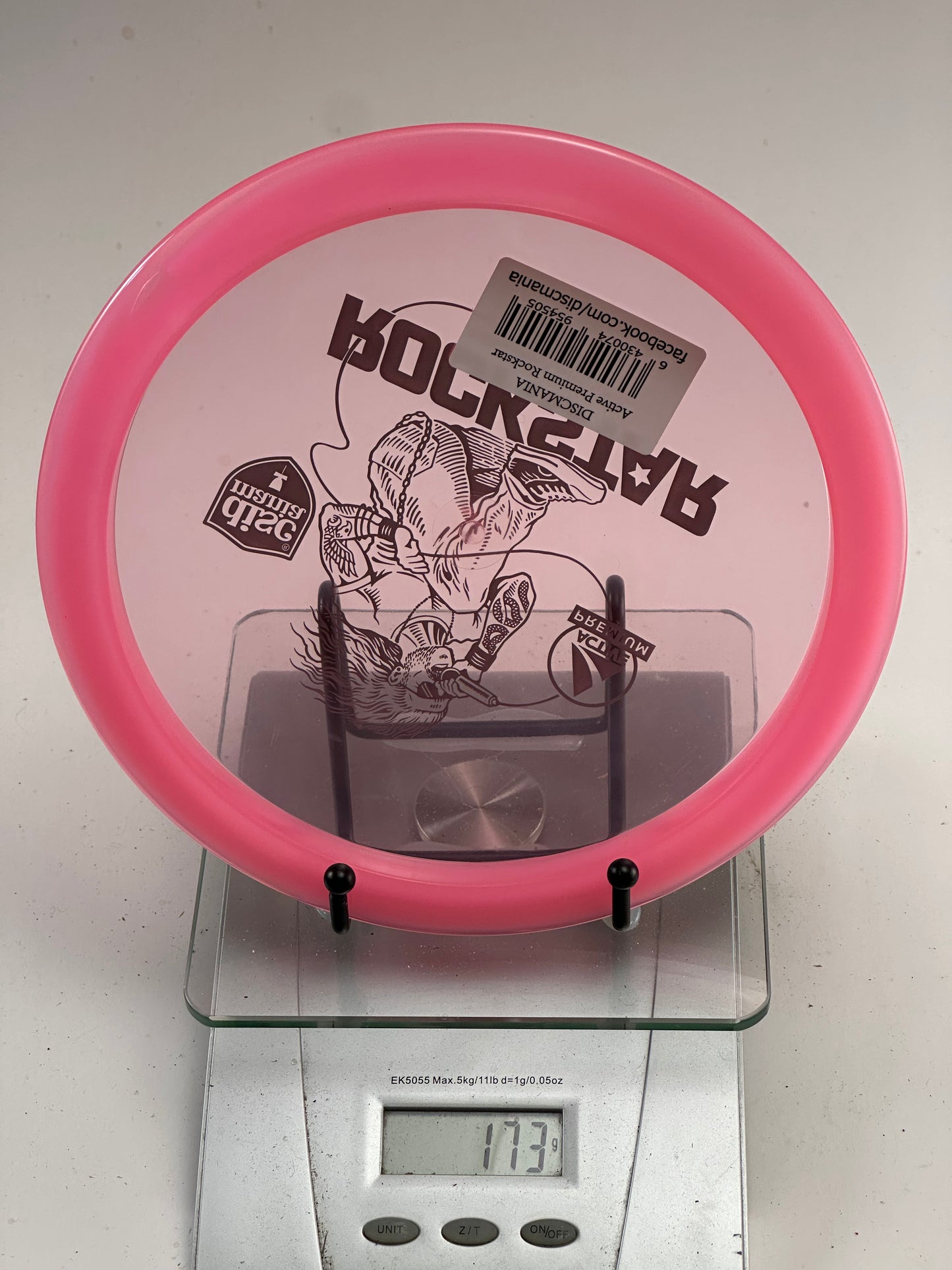 Discmania Rockstar Active Premium Fairway Driver, Pink Rim (Vocalist Stamp)