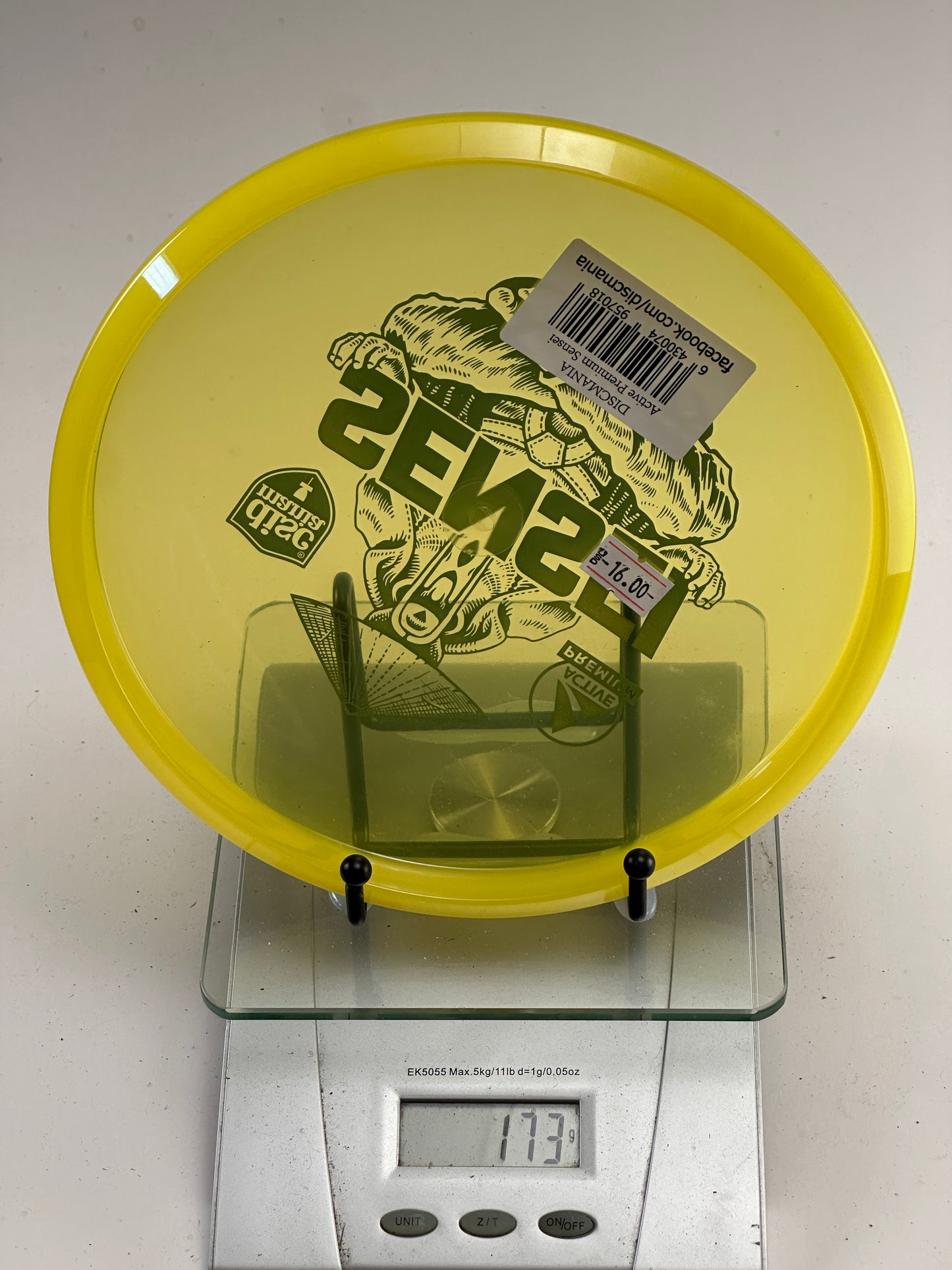 Discmania Sensei Active Premium Putter – Yellow 173g