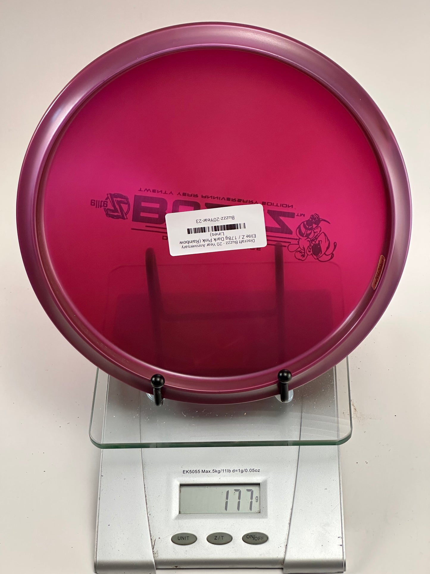 Discraft Buzzz 20 Year Anniversary Elite Z Midrange (Pink) Rainbow Stamp