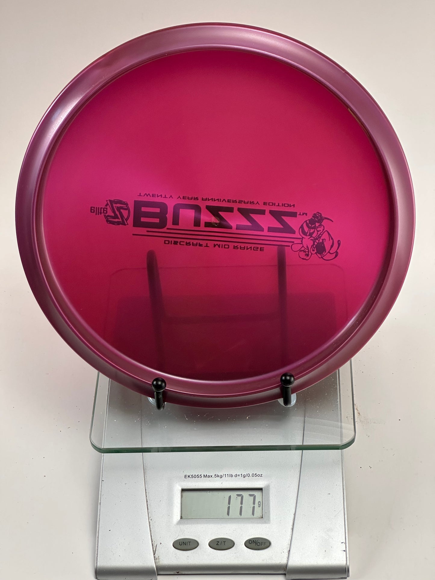 Discraft Buzzz 20 Year Anniversary Elite Z Midrange - Transparent Pink