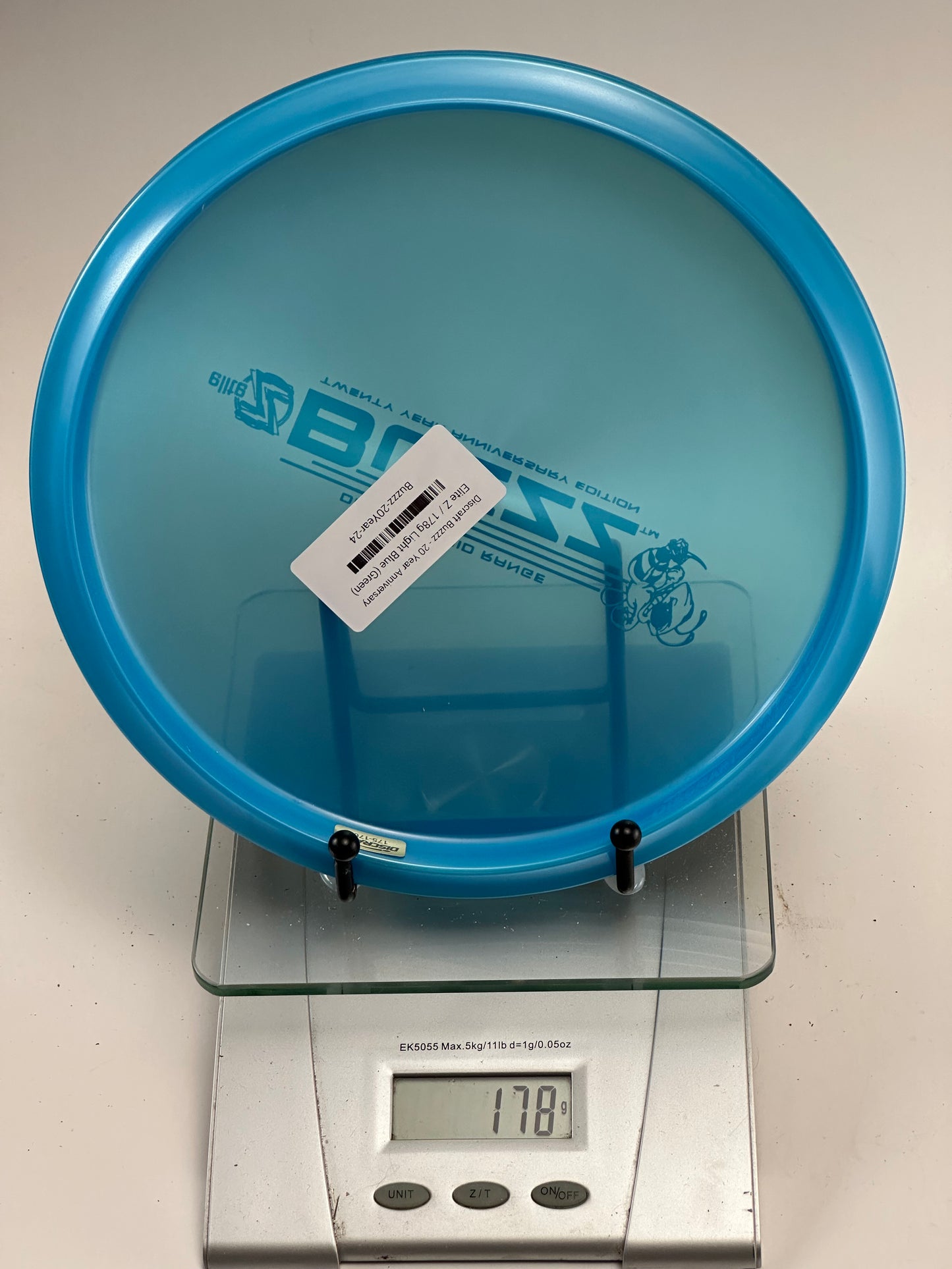 Discraft 20 Year Anniversary Buzzz Elite Z Midrange - Translucent Blue