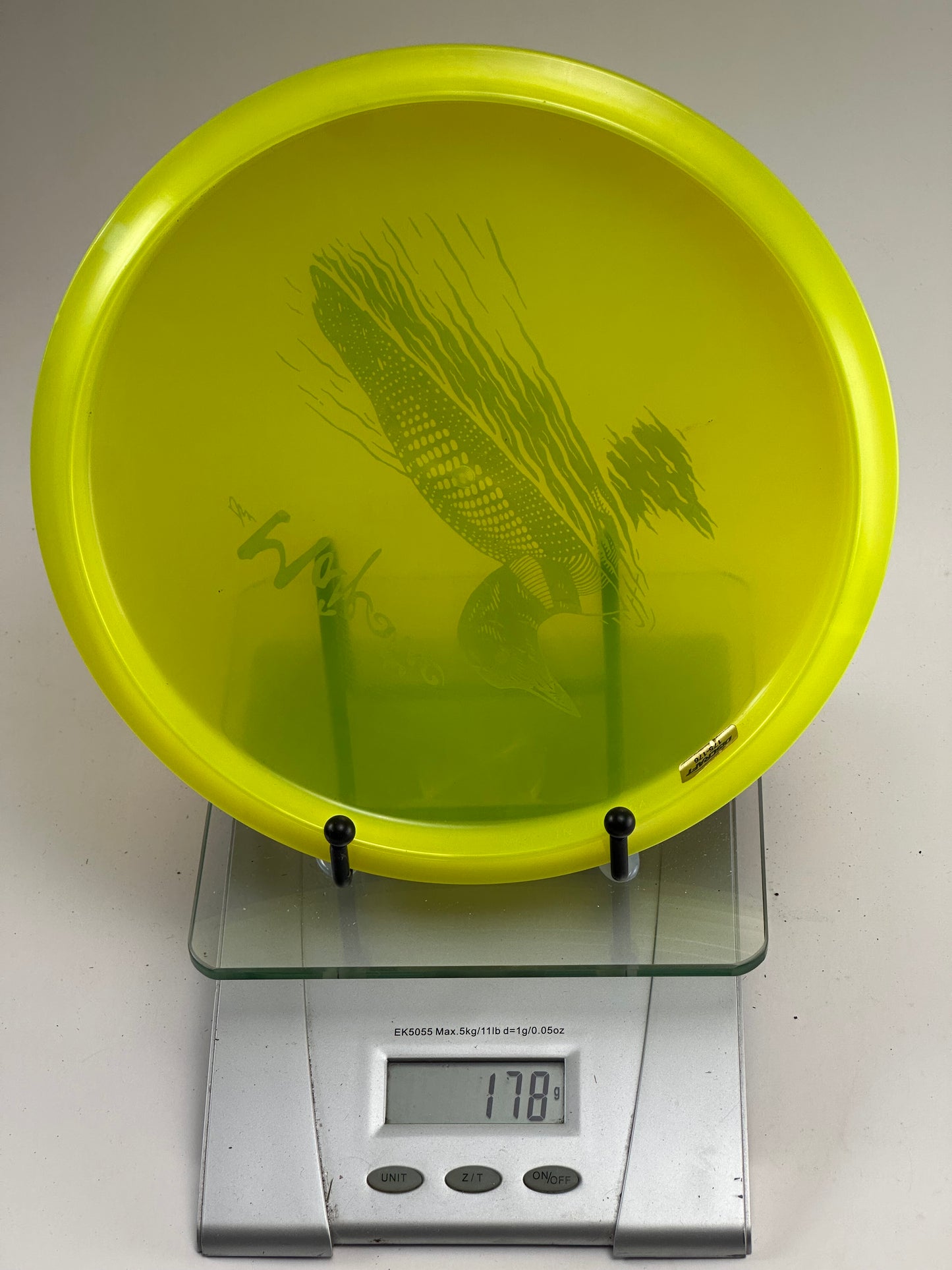 Discraft Z Buzzz Midrange (The Majestic Loon Stamp) Transparent Yellow
