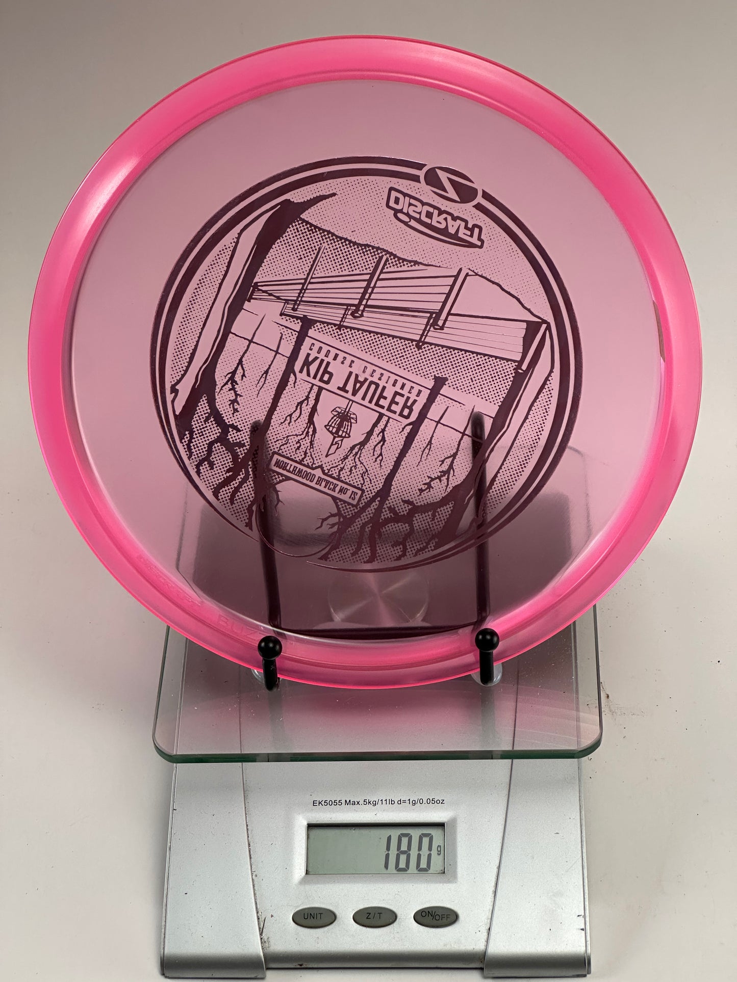Discraft Z Buzzz Midrange – Northwood Black No. 12 Kip Taufer Stamp, Pink