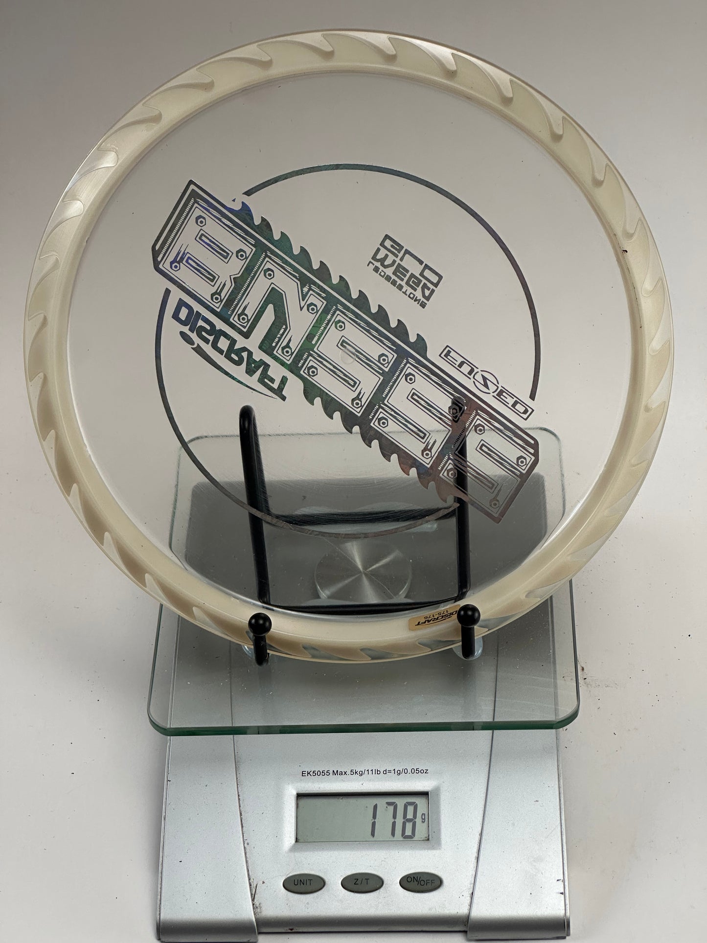 Discraft Buzzz MEGA Z GLO (2021 Ledgestone) Clear/Glow Rim