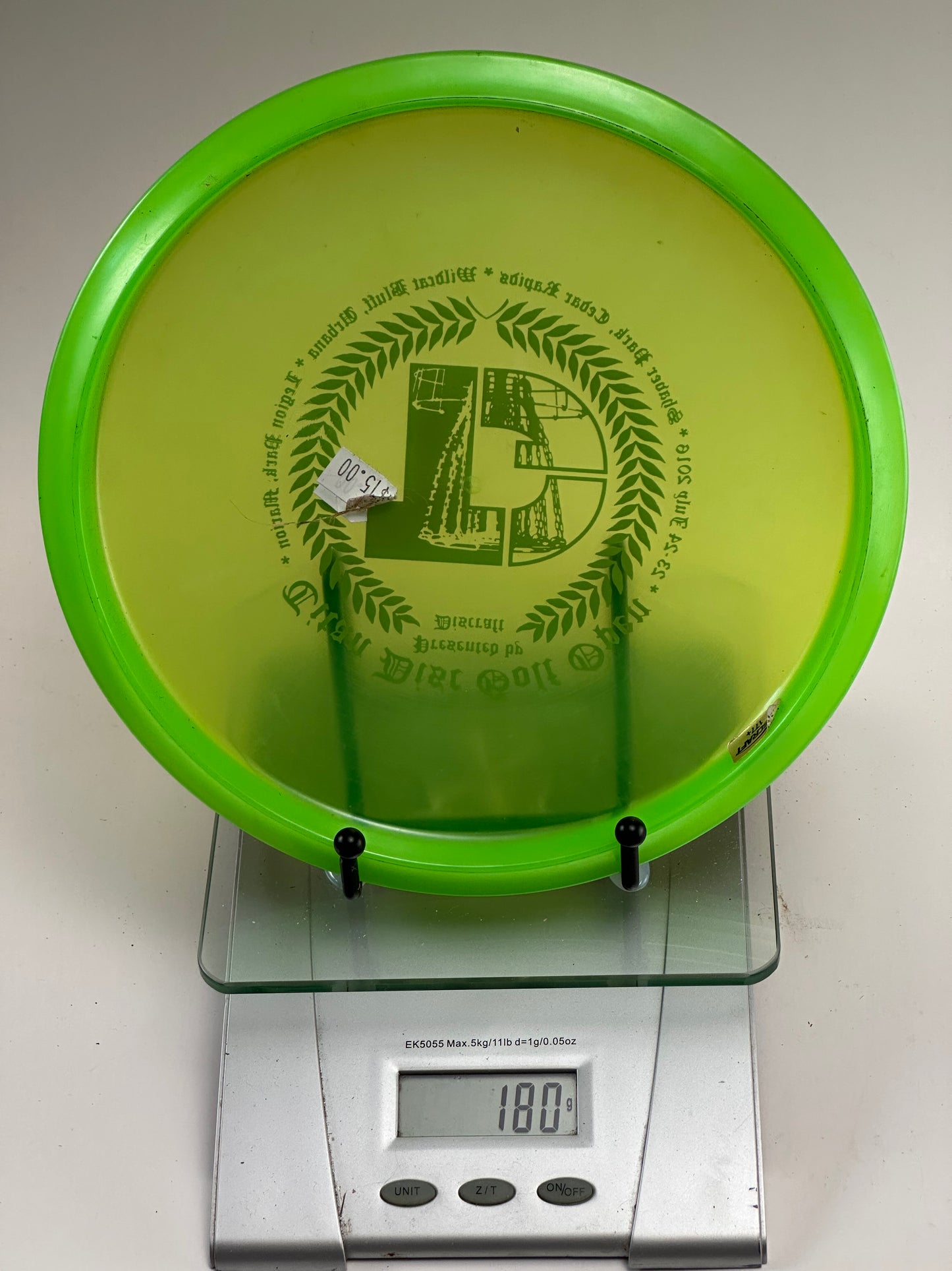 Discraft Z Buzzz Midrange | 2016 Titan Disc Golf Open Stamp | Neon Green