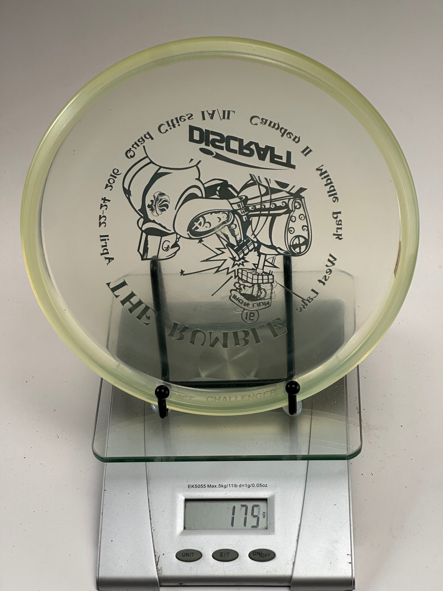 Discraft Challenger Cryztal Z Putter – The Rumble 2016 Robot Stamp