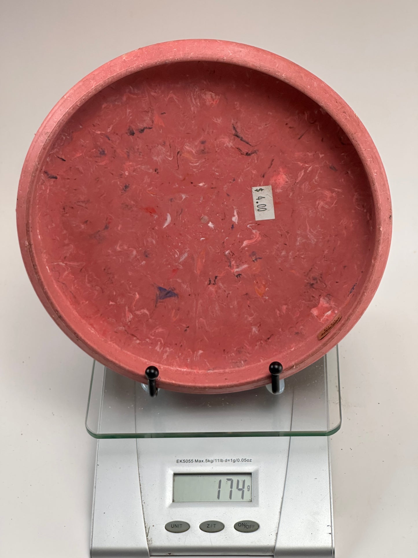 Discraft Challenger Jawbreaker Putter – Red Swirl, Silver Stamp (174g)