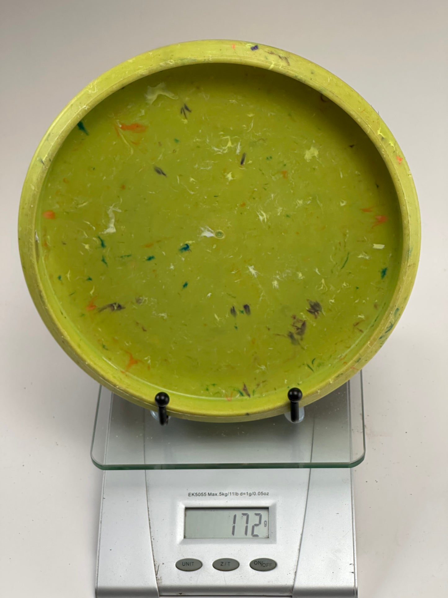 Discraft Jawbreaker Challenger Putter (Yellow-Green Swirl, Purple Stamp) 172g