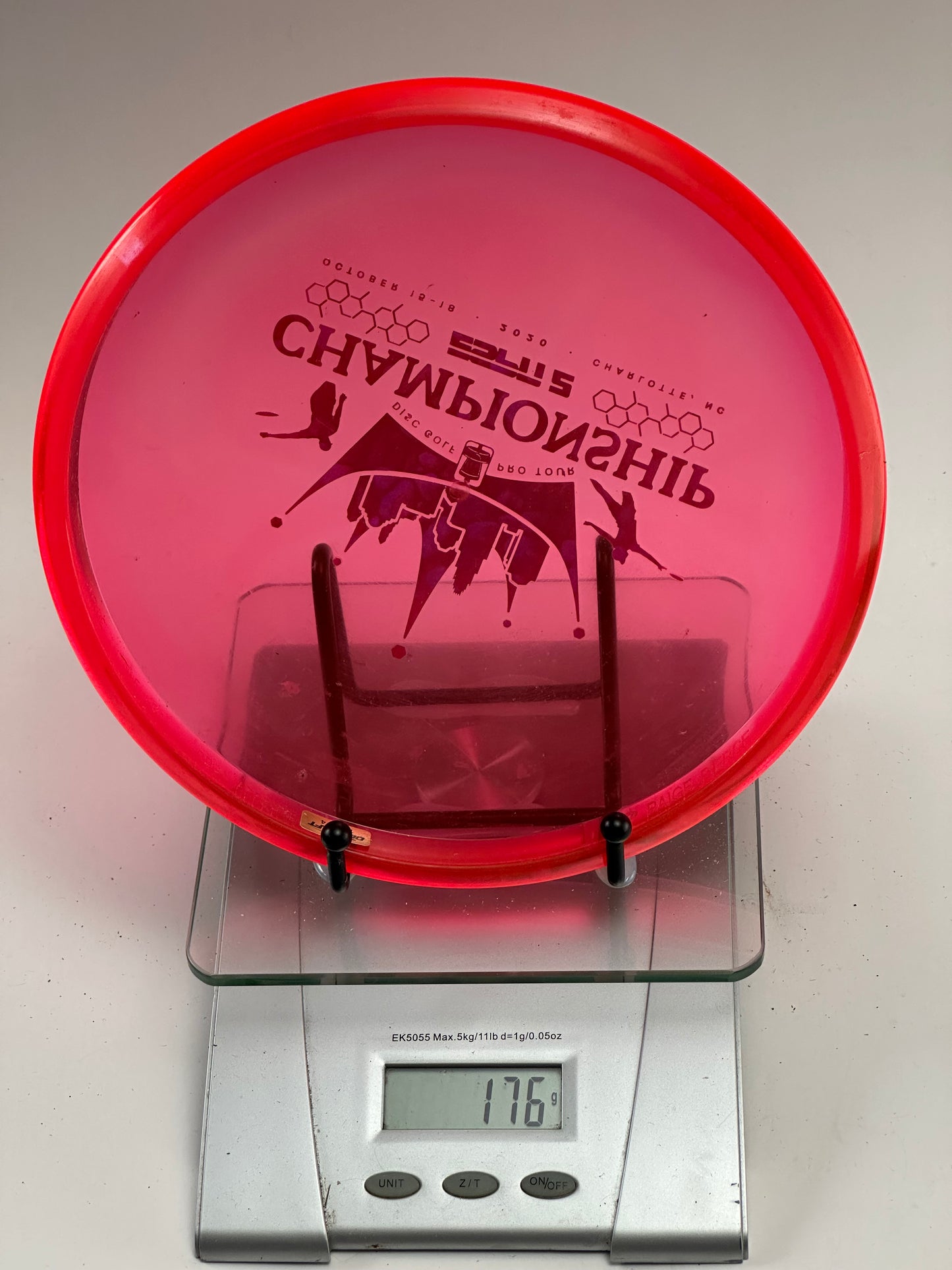 Discraft ESP Fierce (Transparent Red) 2020 DGPT Championship Stamp