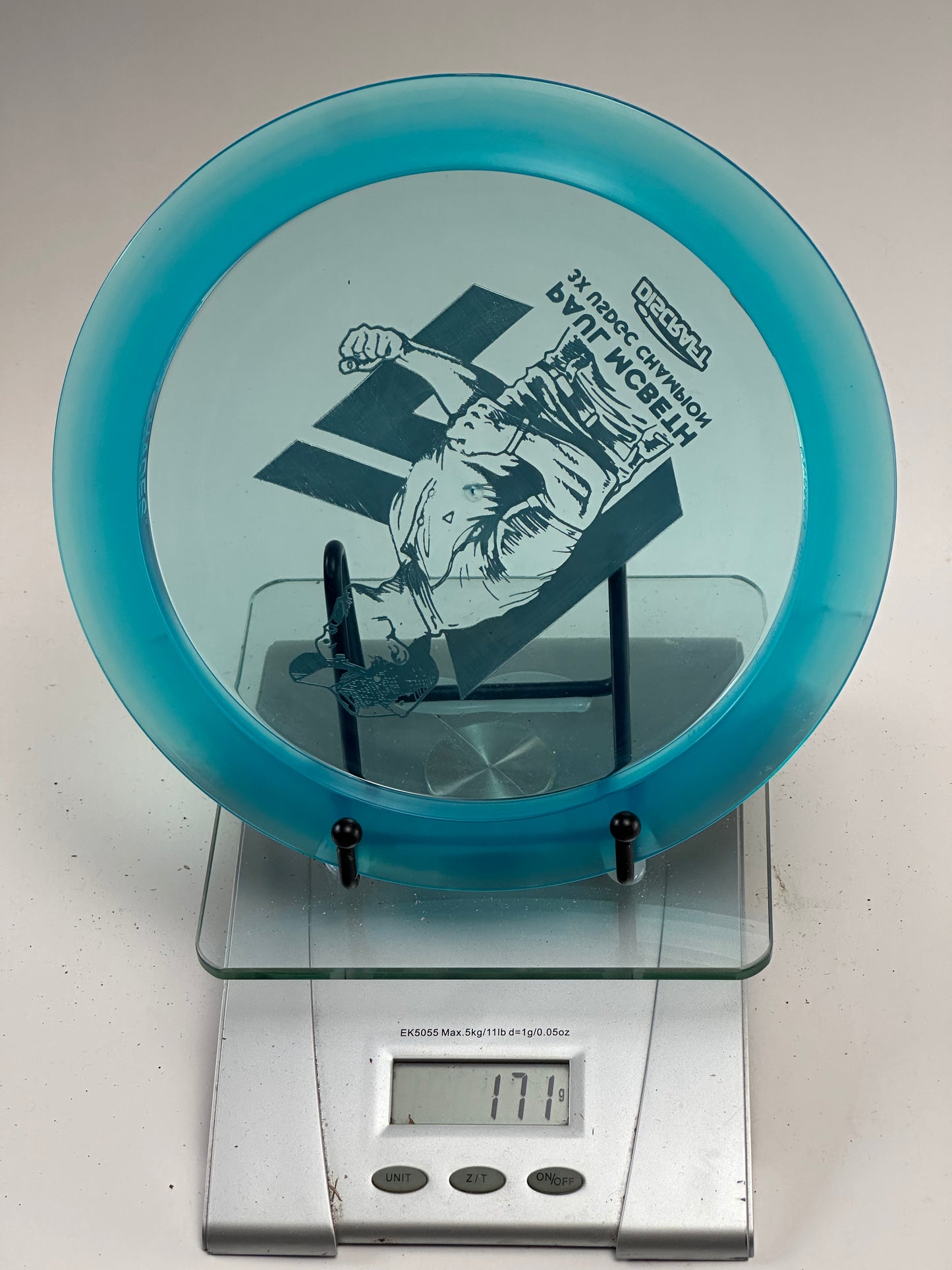 Discraft Z Hades (Special Edition) Paul McBeth 3X USDGC Champ - Clear Blue 171g