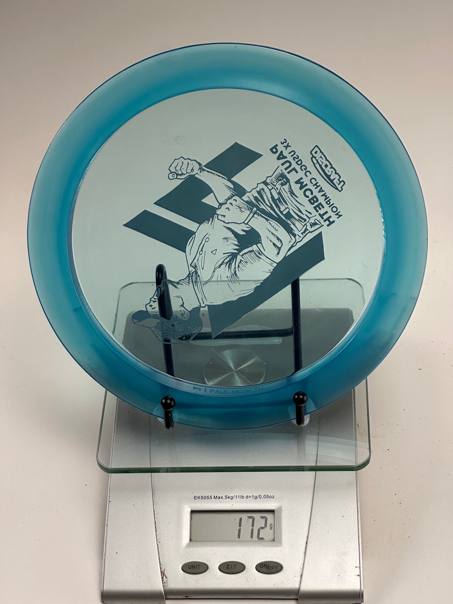 Discraft Z Hades (Paul McBeth 3X USDGC) Transparent Blue Distance Driver