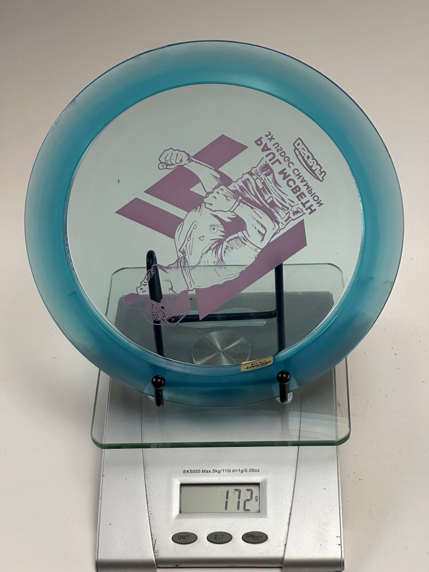 Discraft Z Hades (Paul McBeth 3X) Transparent Blue Distance Driver