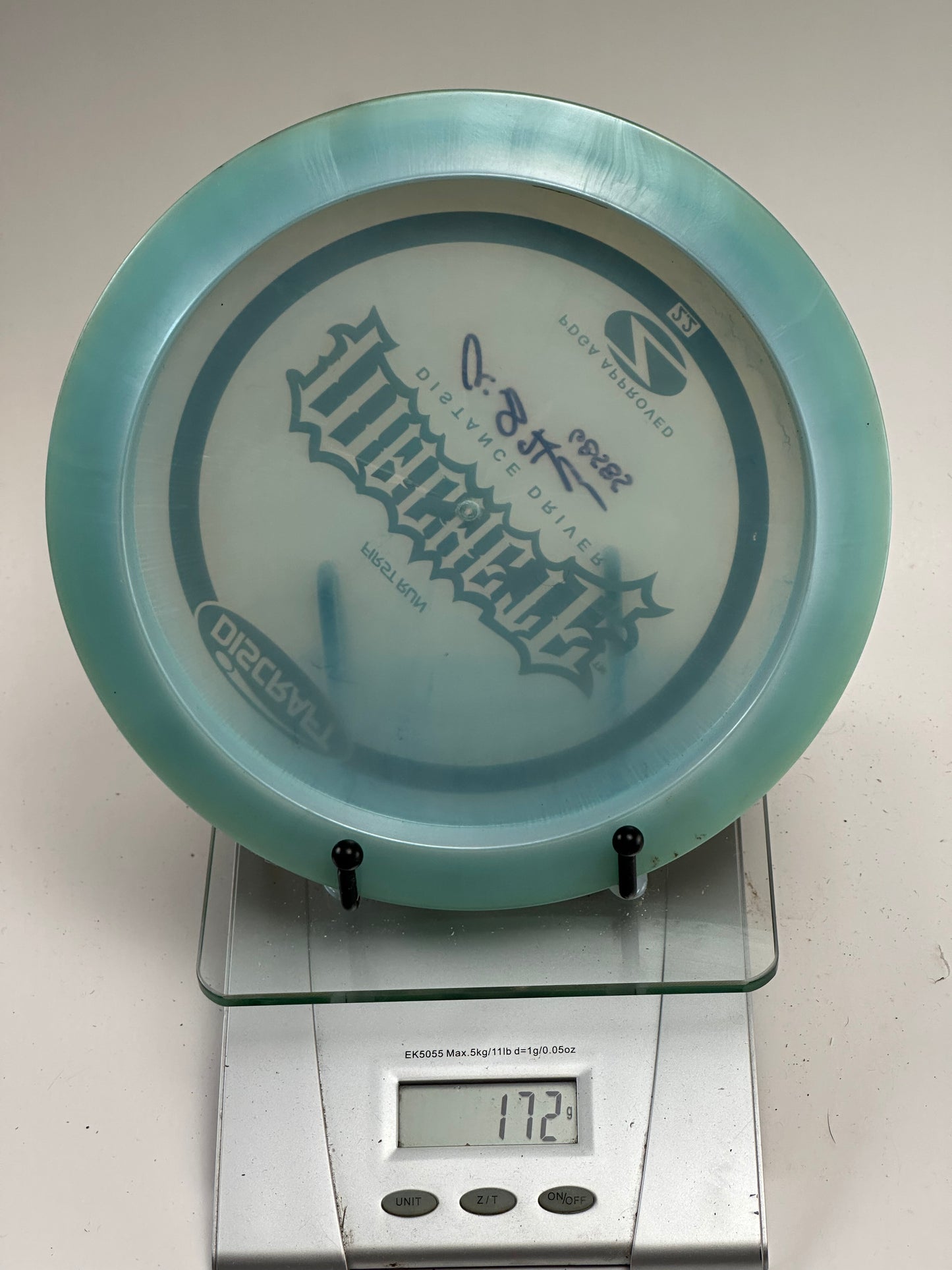 Discraft Z Machete First Run Distance Driver, Translucent Blue, Signed