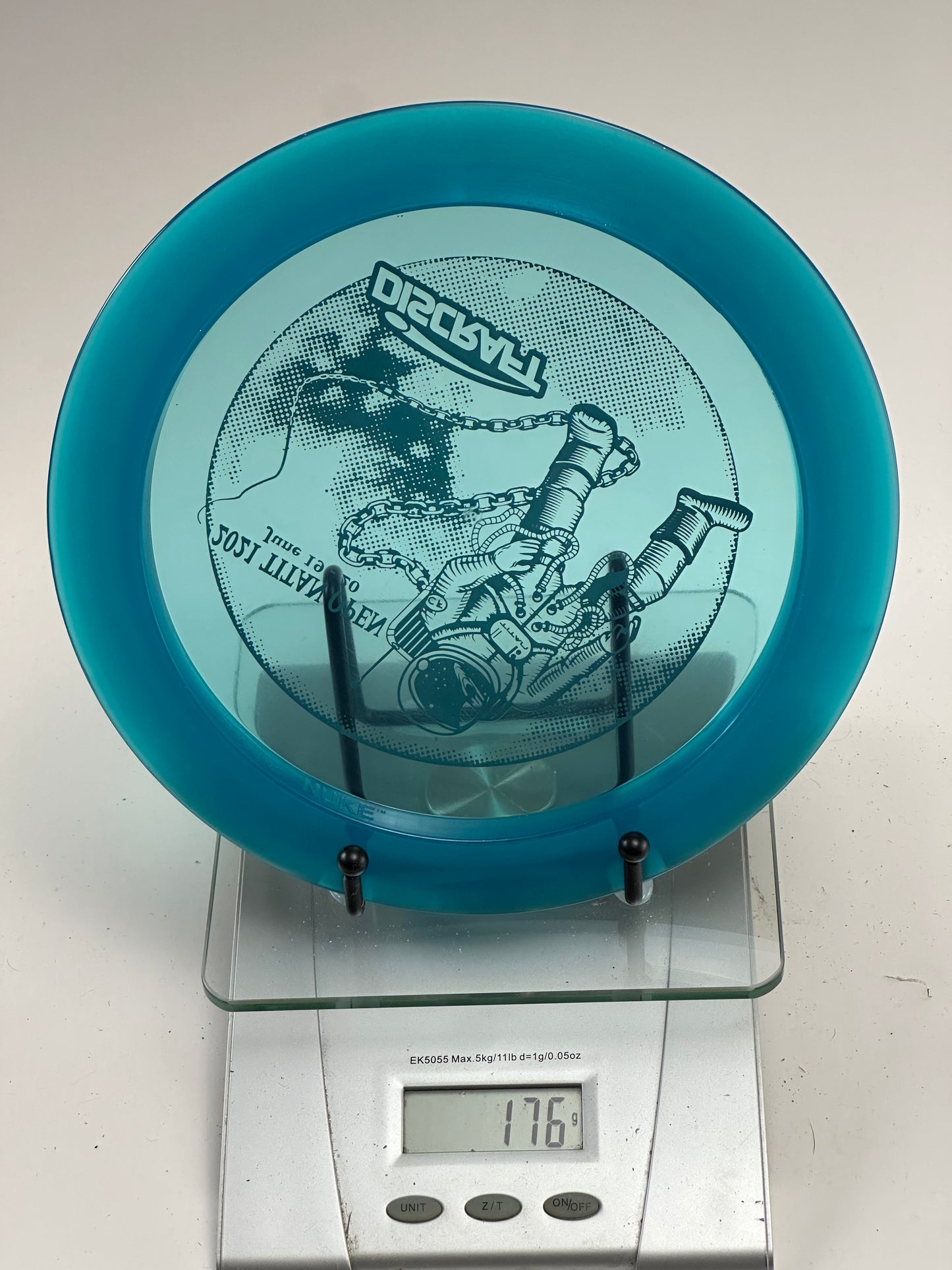 Discraft Z Nuke – 2021 Titan Open Stamp, Transparent Blue