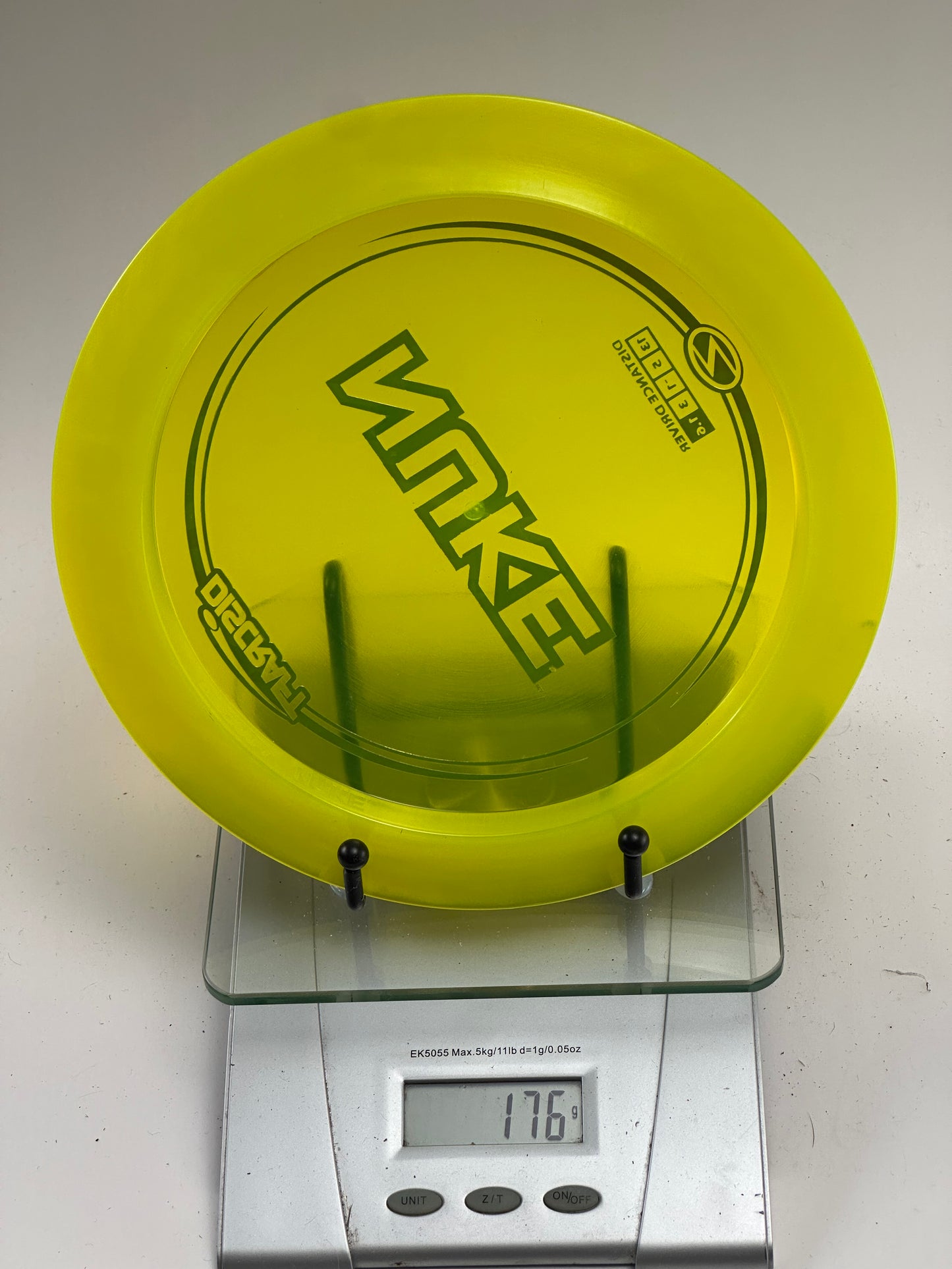 Discraft Z Nuke Distance Driver – Transparent Yellow, Multi-Foil Stamp