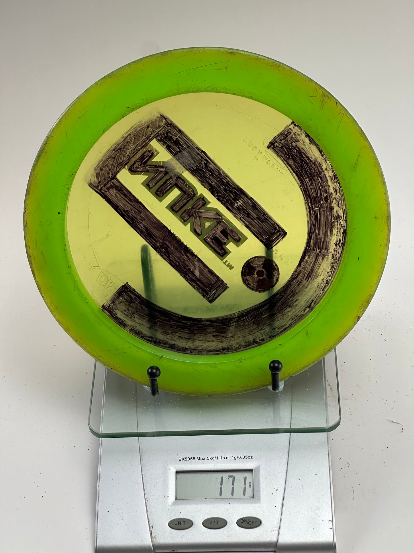 Discraft Z Nuke First Run – Transparent Yellow-Green (Inked, 171g)
