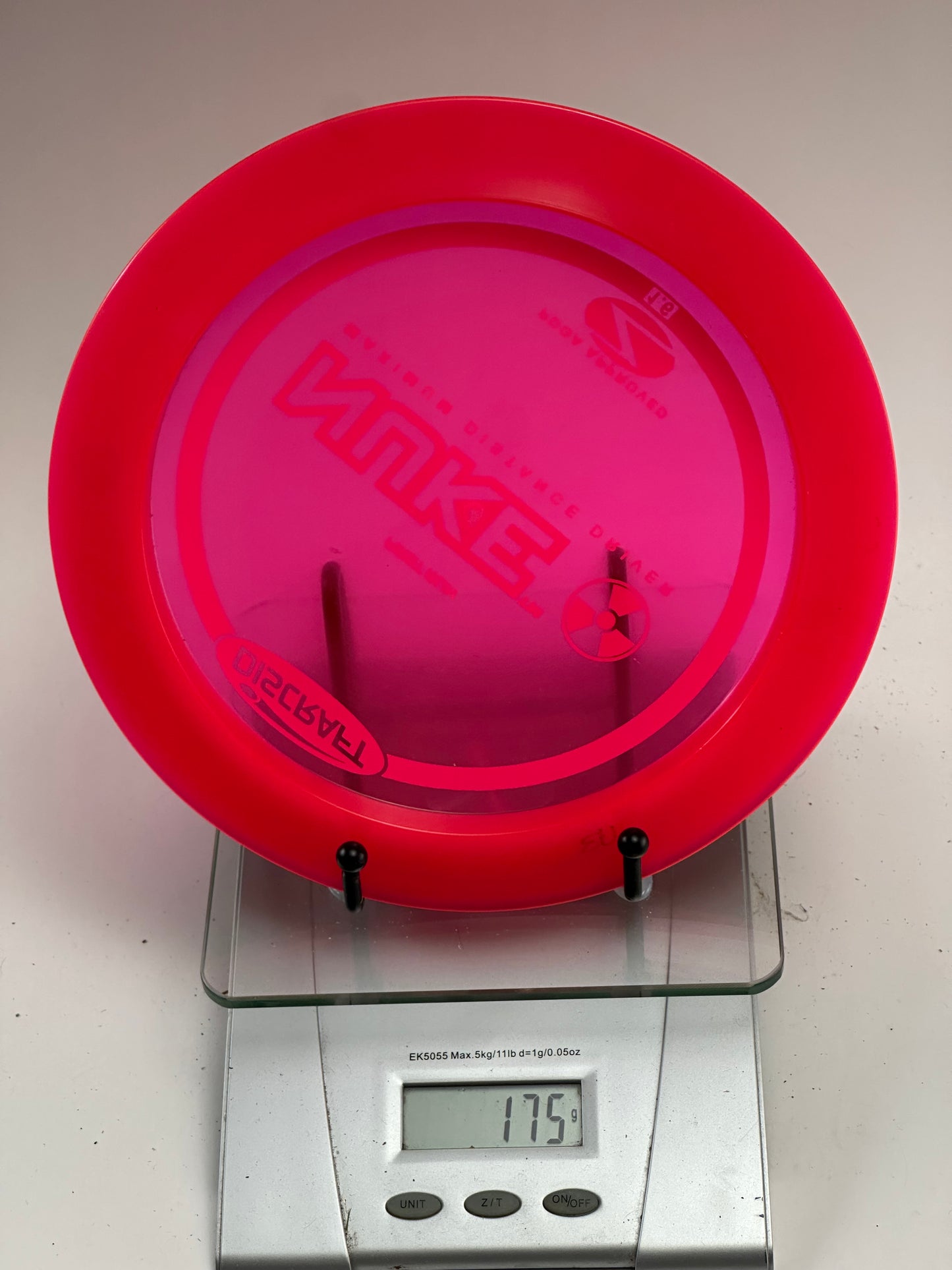 Discraft Z Nuke First Run Distance Driver (175g) – Clear Pink