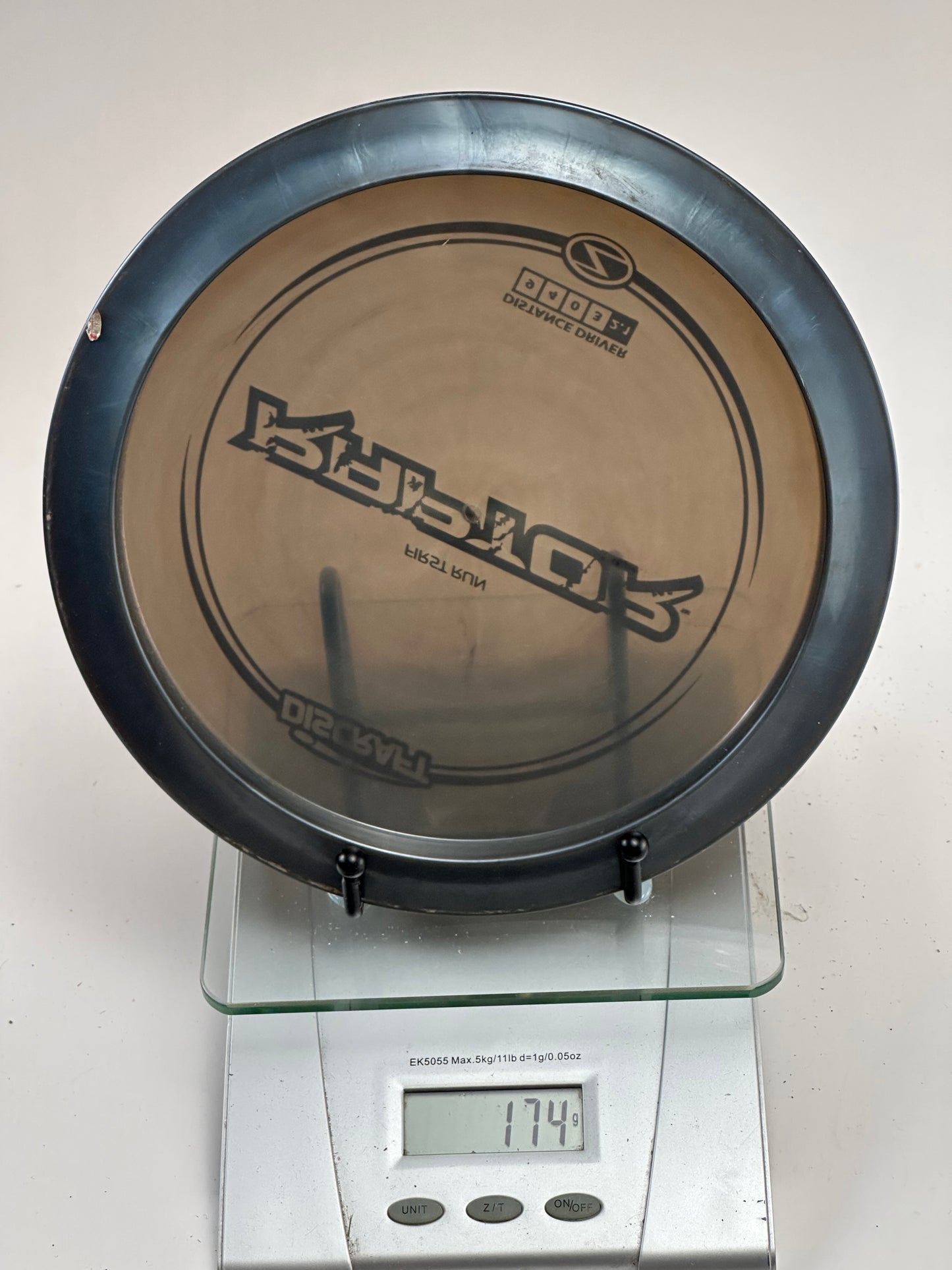 Discraft Z Raptor First Run (2019 Ledgestone) Clear Gray w/ Black Rim
