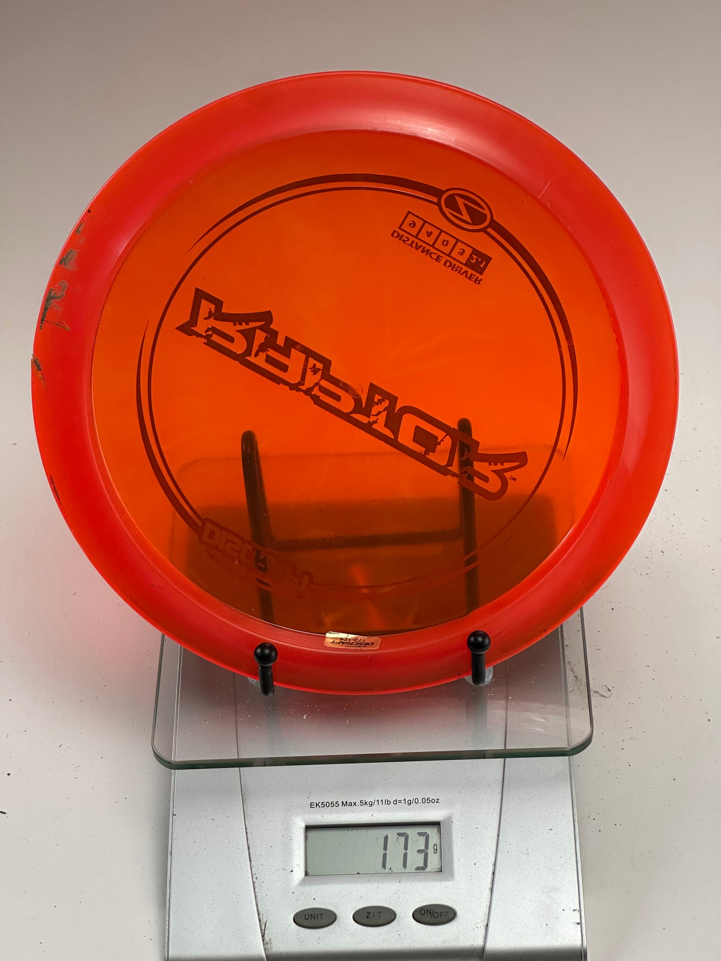 Discraft Z Raptor Distance Driver – Transparent Orange