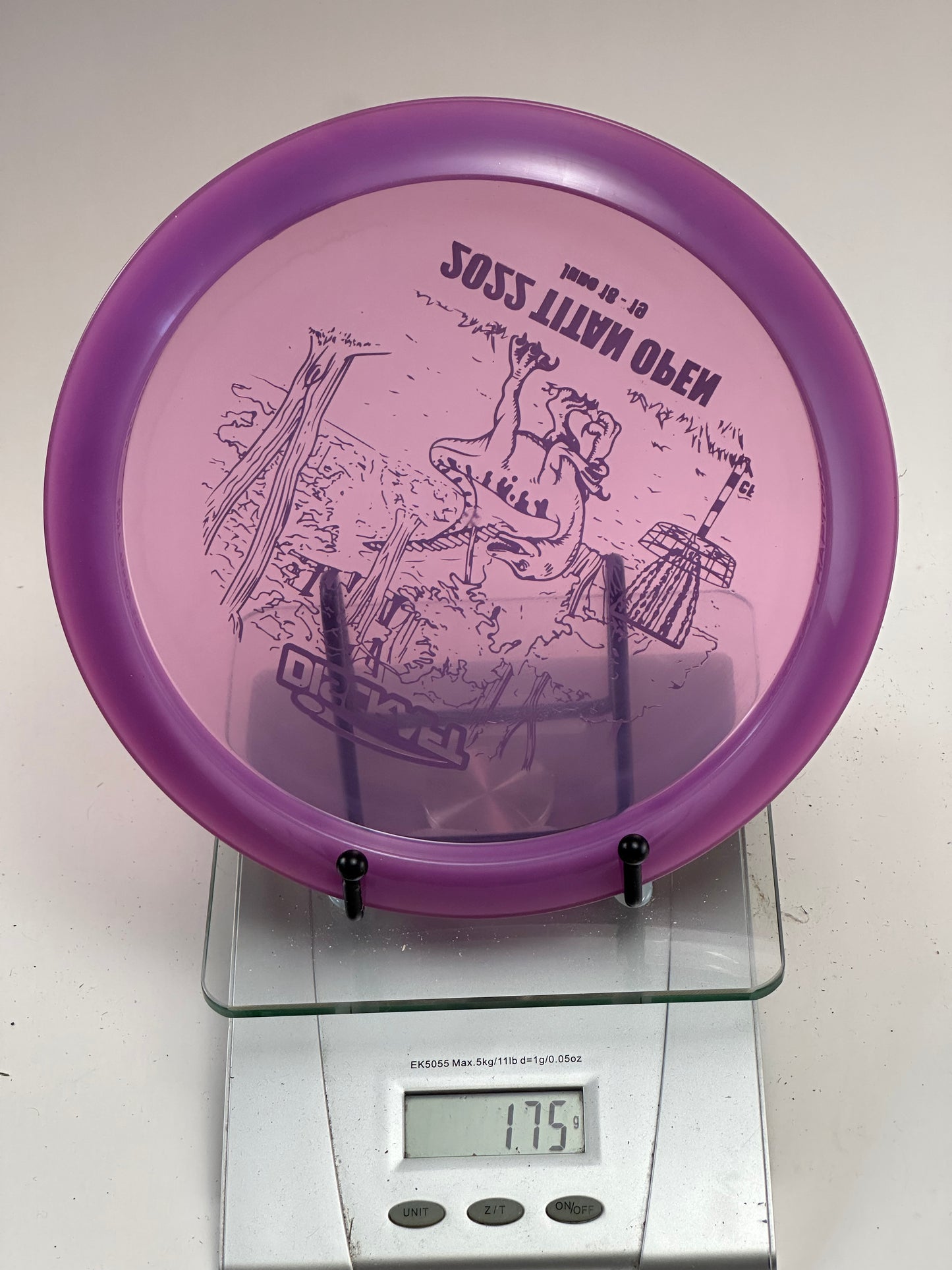 Discraft Z Raptor – 2022 Titan Open Stamp (Transparent Purple)