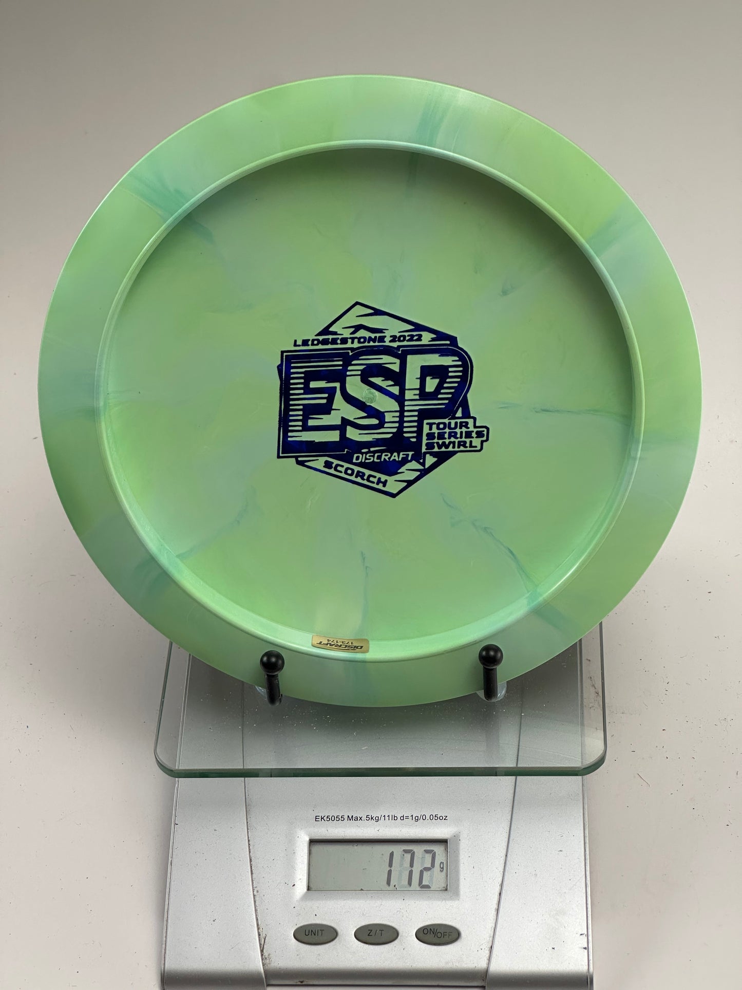 Discraft Scorch ESP Swirl Tour Series (Ledgestone 2022) Green Swirl