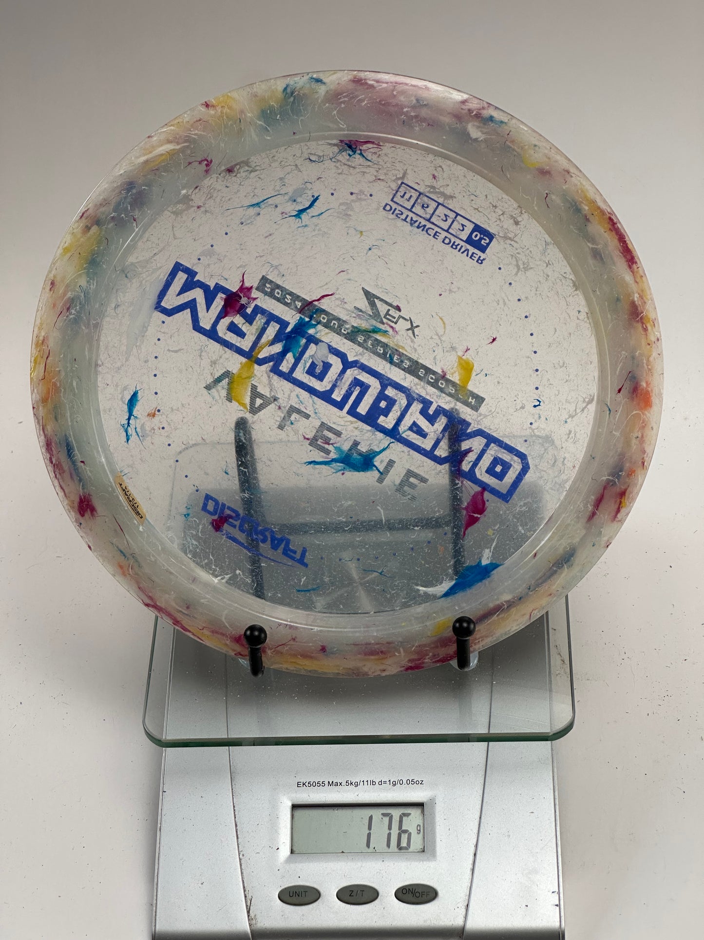 Discraft 2024 Tour Series Scorch Z FLX (Valerie Mandujano) Clear Confetti