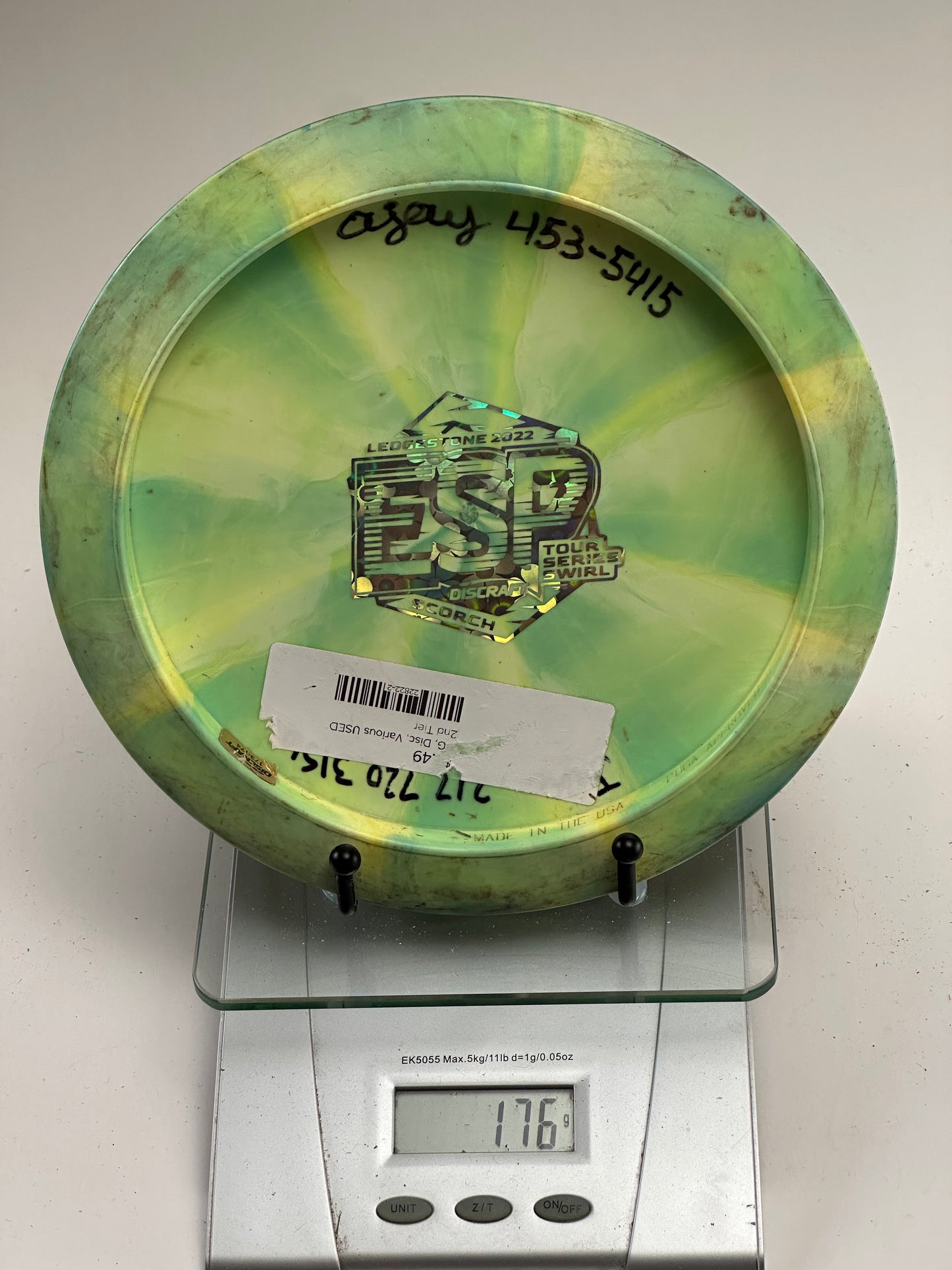 Discraft Scorch ESP Swirl Ledgestone 2022 Tour Series (176g)
