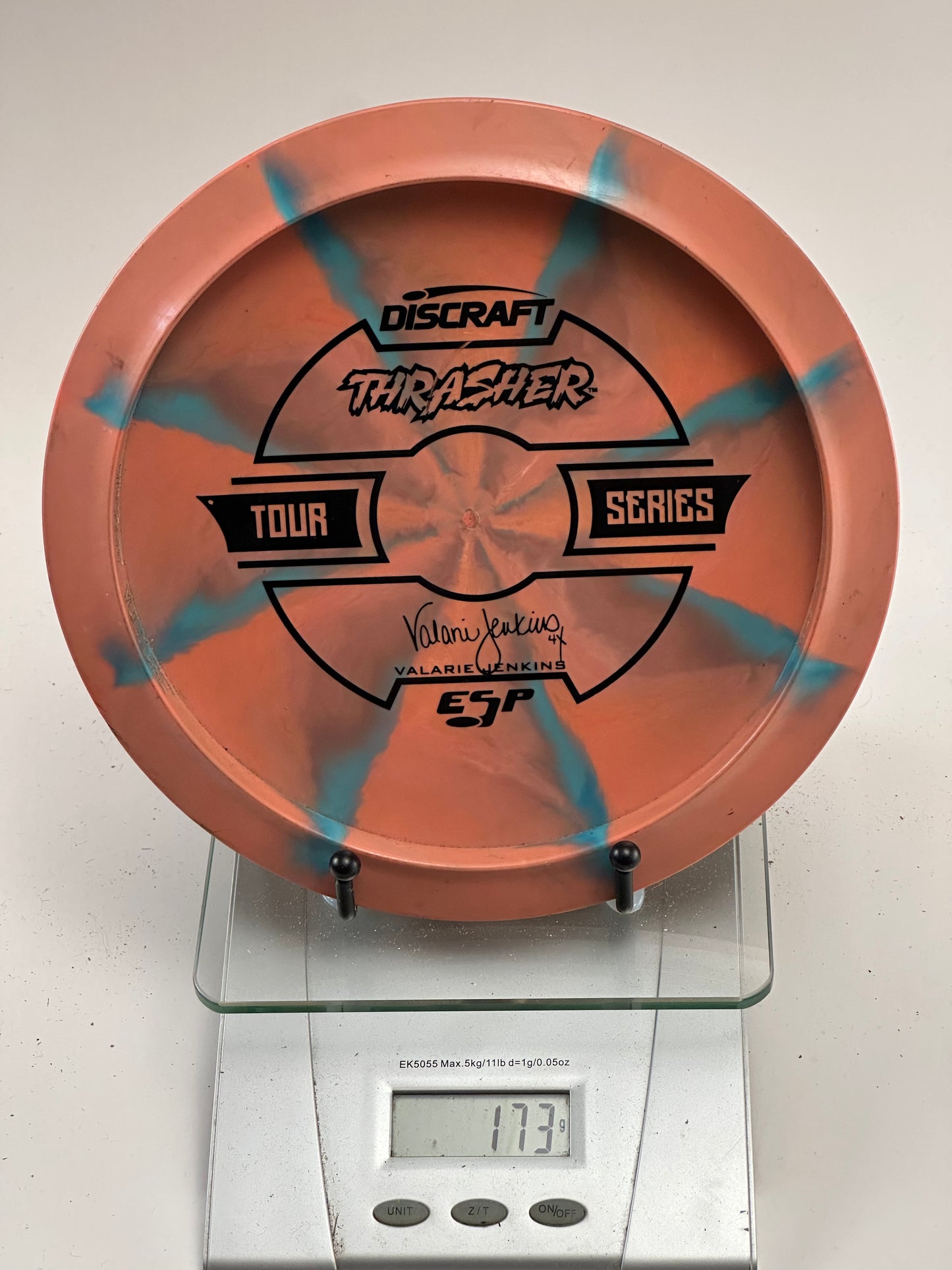 Discraft ESP Tour Series Thrasher (Valarie Jenkins) Orange/Blue Swirl