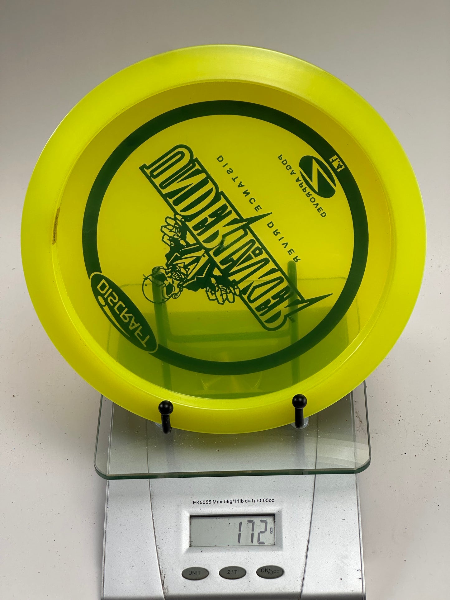 Discraft Undertaker Z Line Distance Driver (Transparent Yellow, 172g)