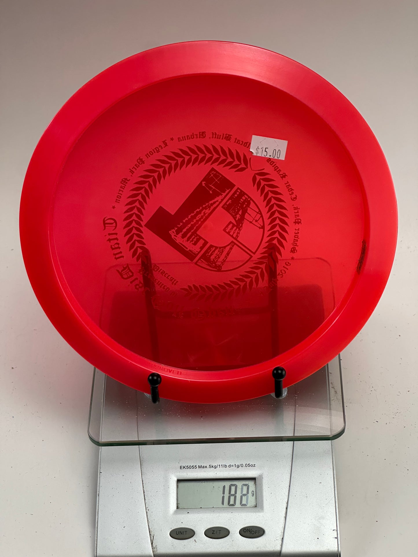 Discraft Z Line Undertaker Fairway Driver (Titan Disc Golf Open) Transparent Red