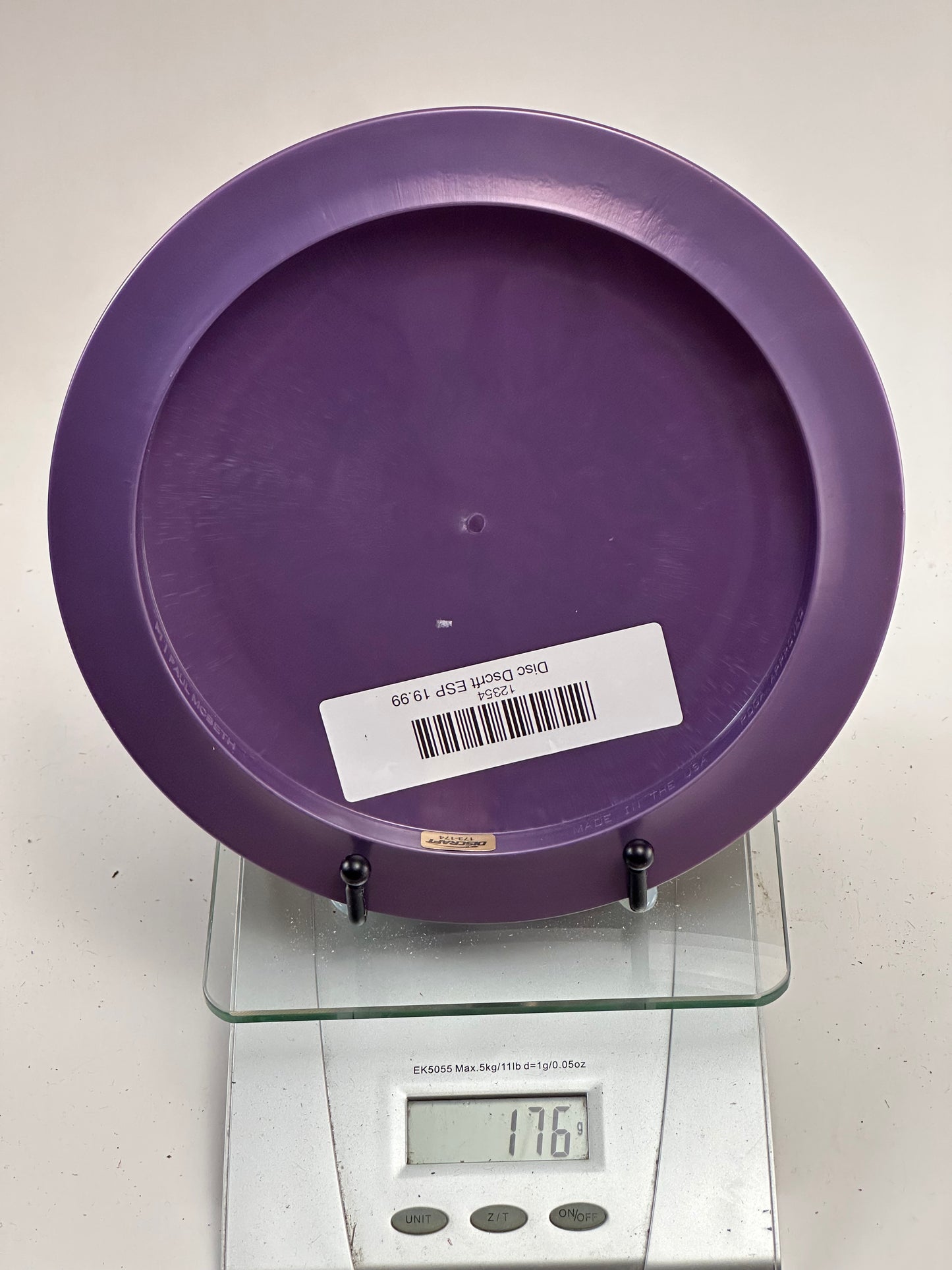 Discraft ESP Zeus Distance Driver - Purple w/ Blue Big Zeus Stamp