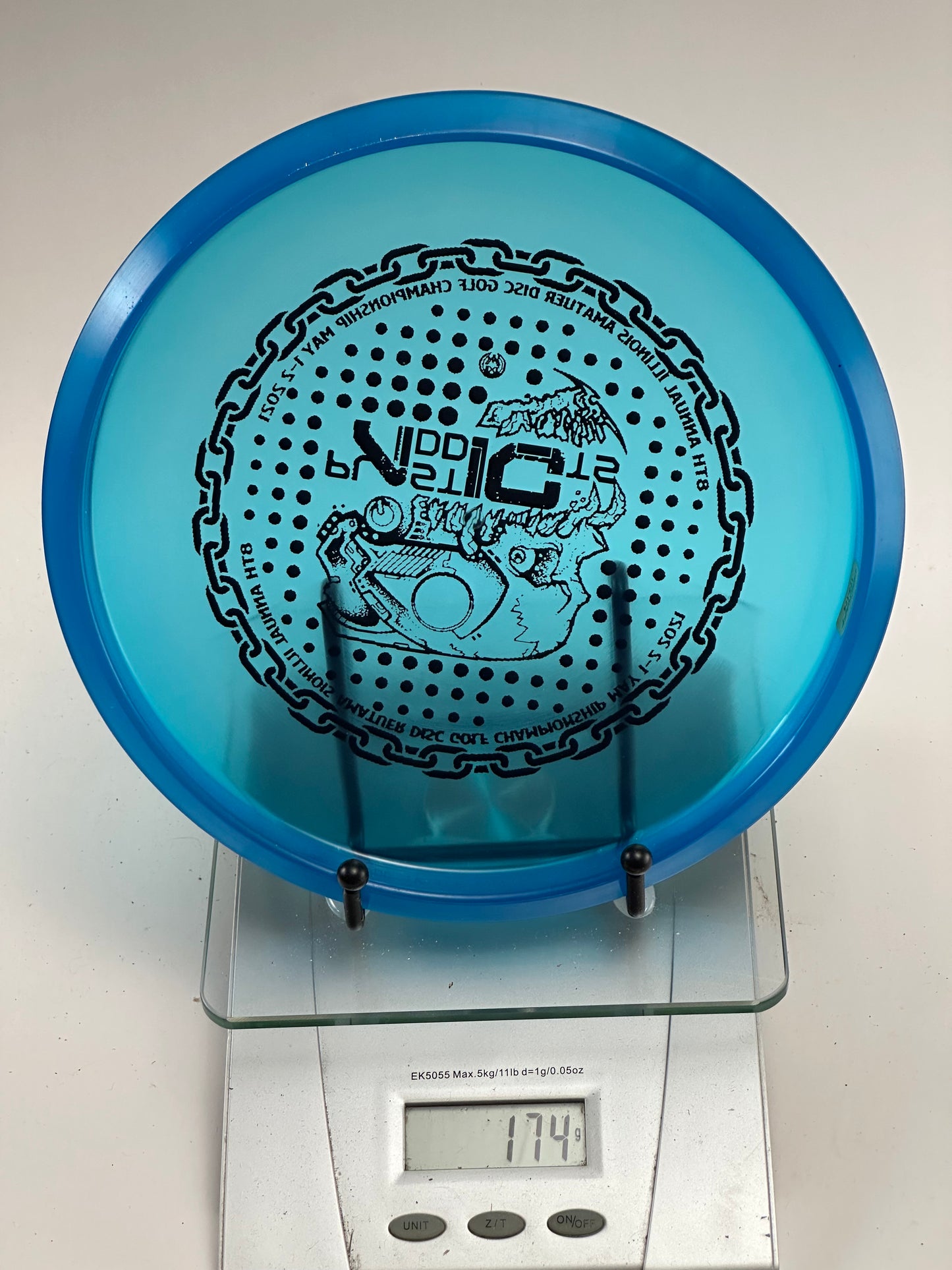 Discraft Z Zone – 2021 Illinois Amateur Championship Tournament Stamp (Blue)